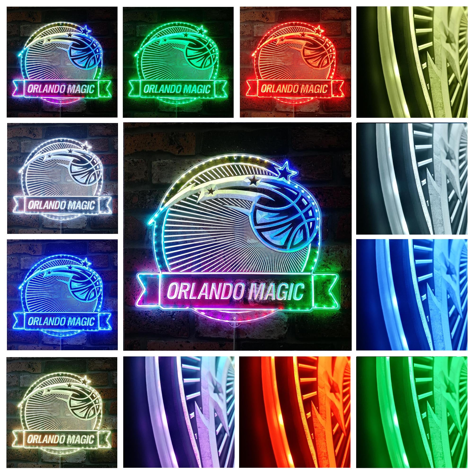 Orlando Magic Dynamic RGB Edge Lit LED Sign