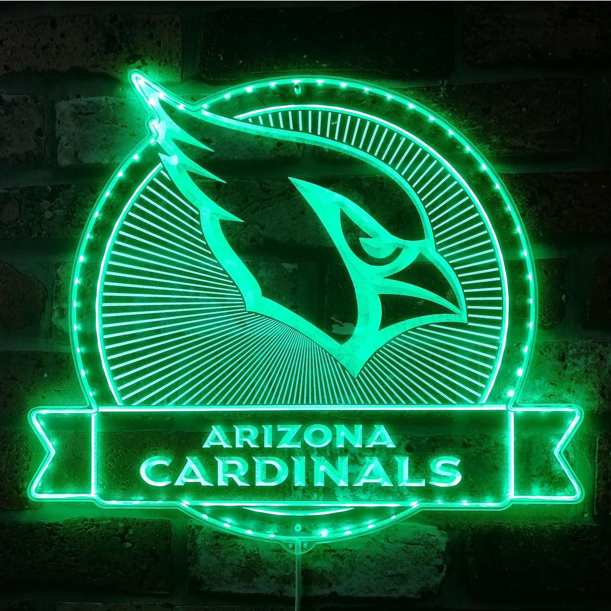 Arizona Cardinals Dynamic RGB Edge Lit LED Sign