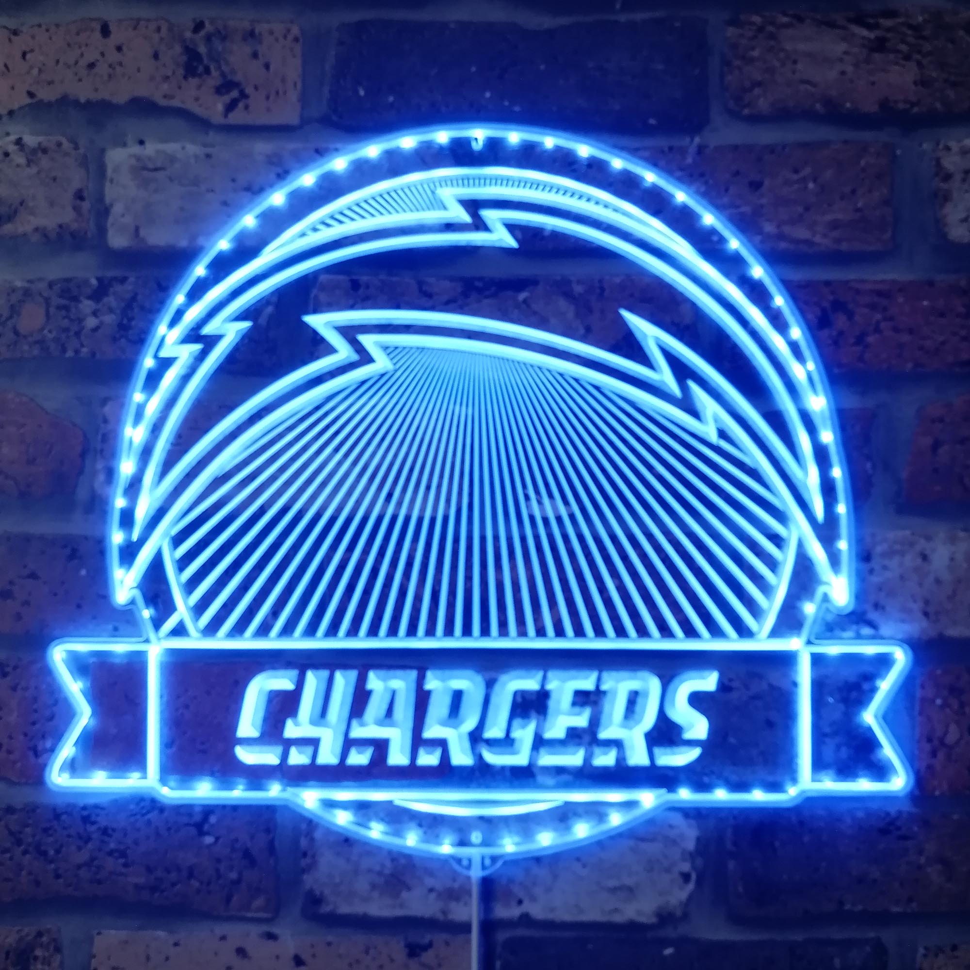 Los Angeles Chargers Dynamic RGB Edge Lit LED Sign