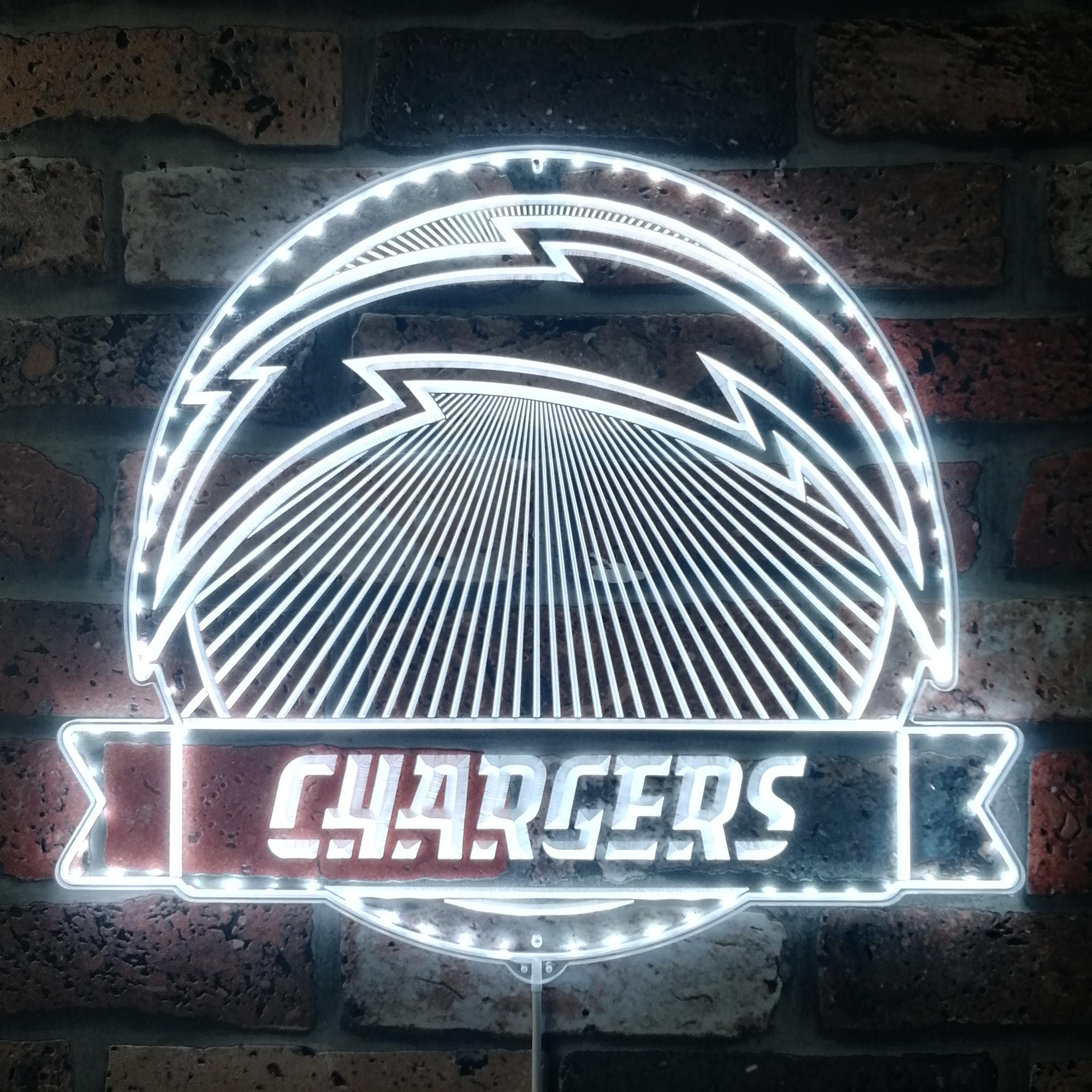 Los Angeles Chargers Dynamic RGB Edge Lit LED Sign