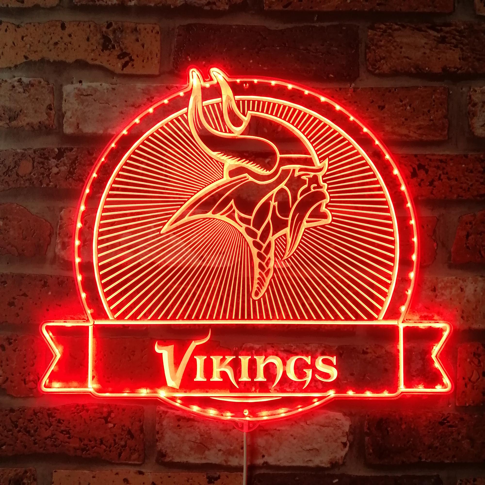 Minnesota Vikings Dynamic RGB Edge Lit LED Sign