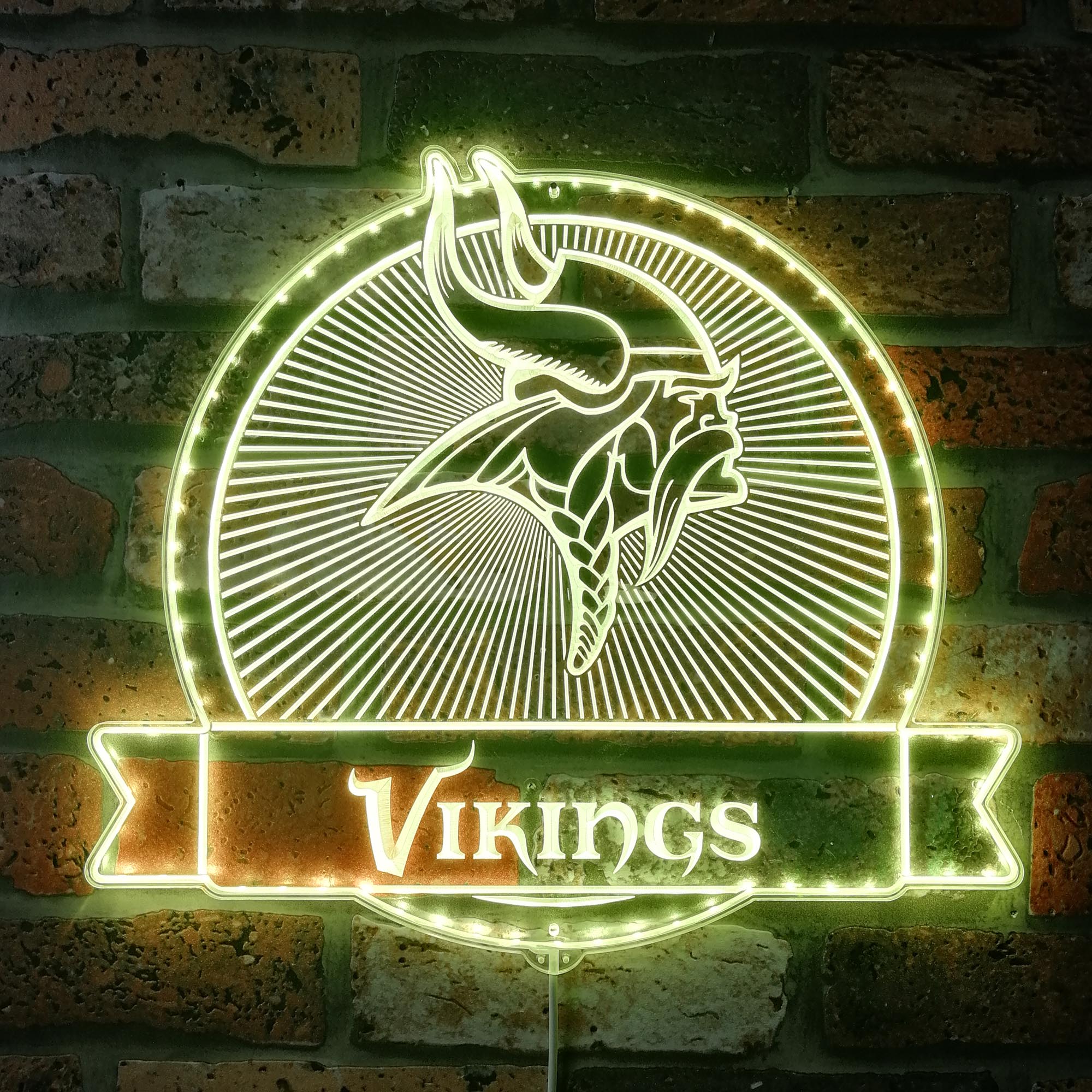 Minnesota Vikings Dynamic RGB Edge Lit LED Sign