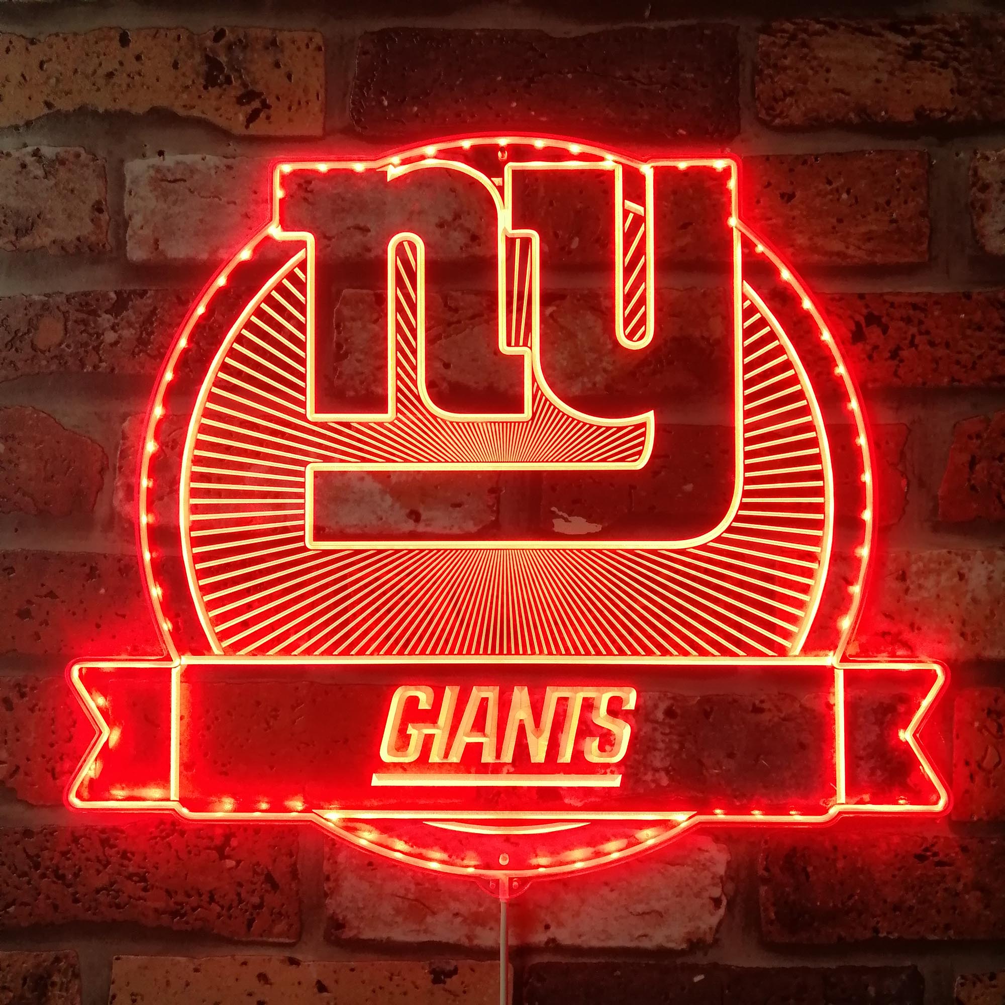 New York Giants Dynamic RGB Edge Lit LED Sign