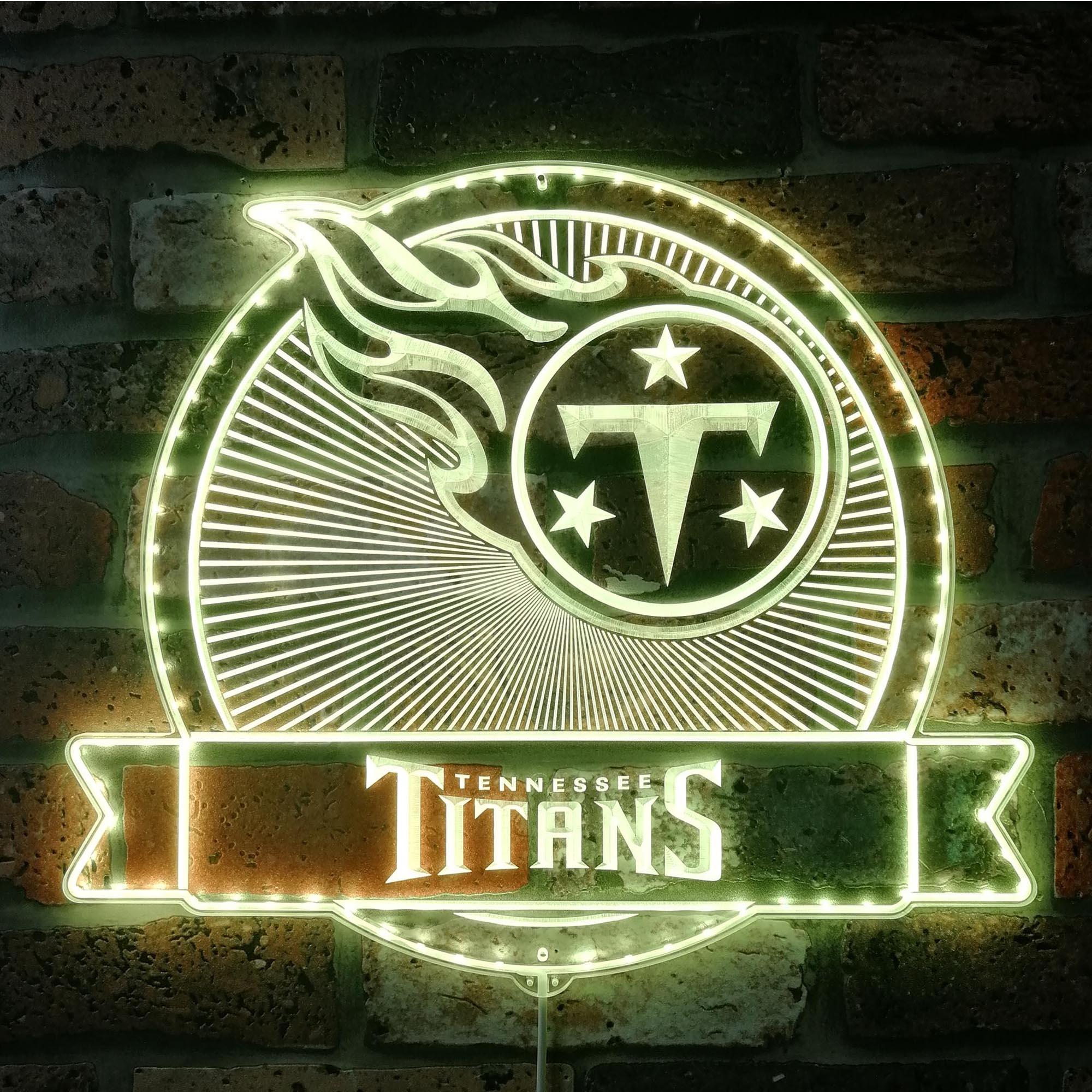 Tennessee Titans Dynamic RGB Edge Lit LED Sign