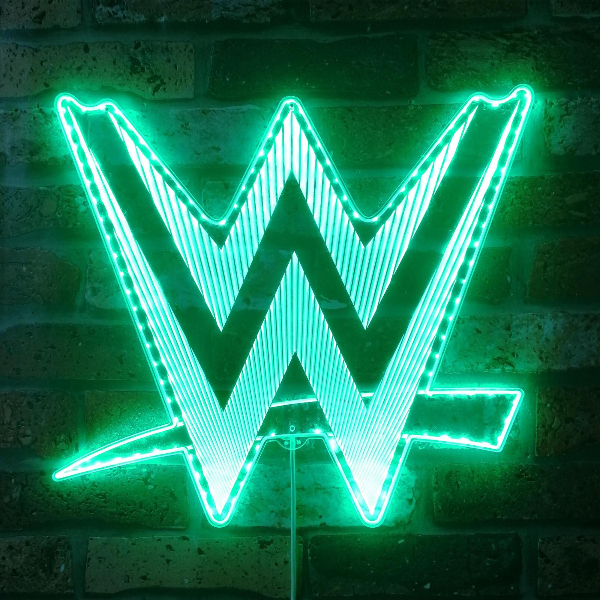 WWE Dynamic RGB Edge Lit LED Sign