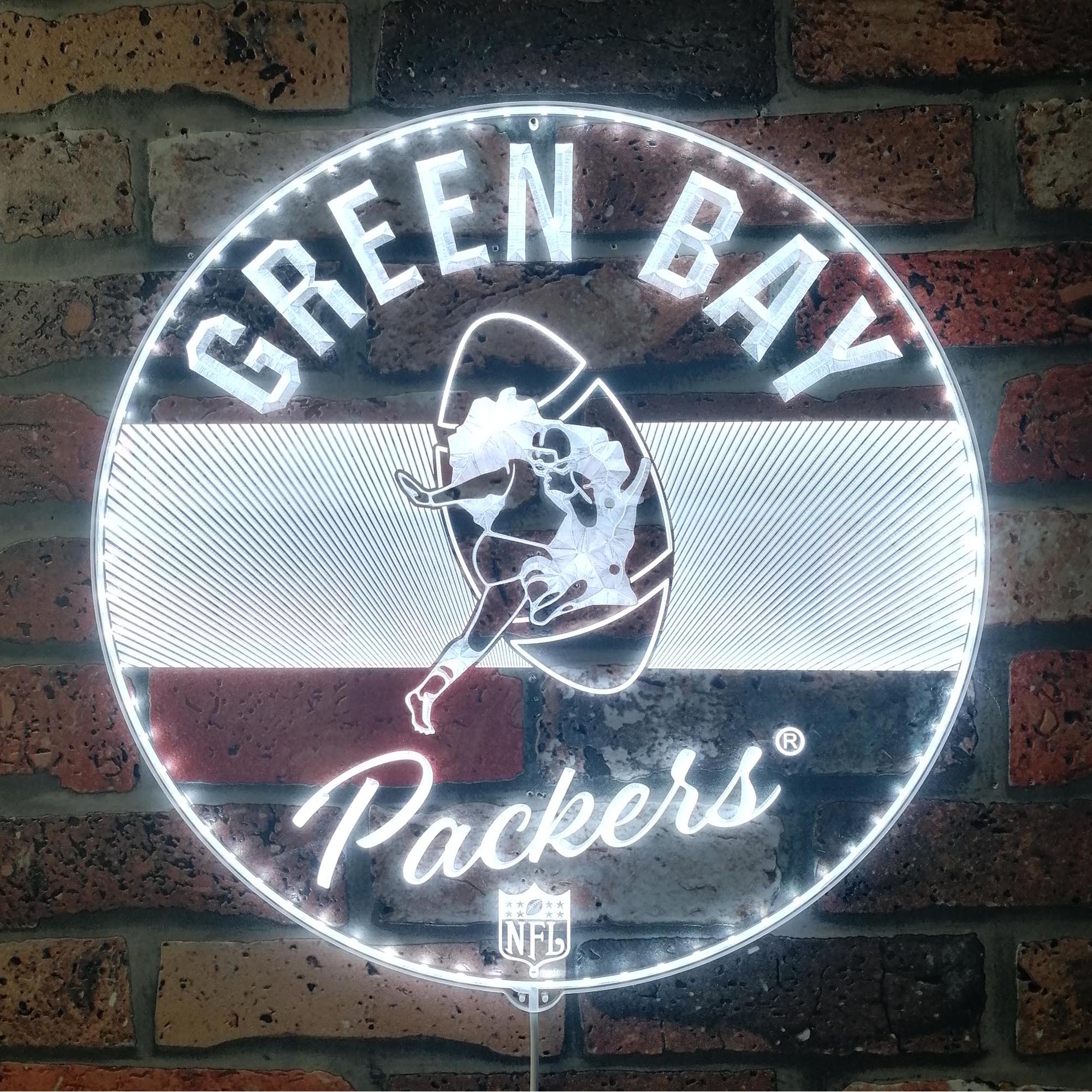 Green Bay Packers Dynamic RGB Edge Lit LED Sign