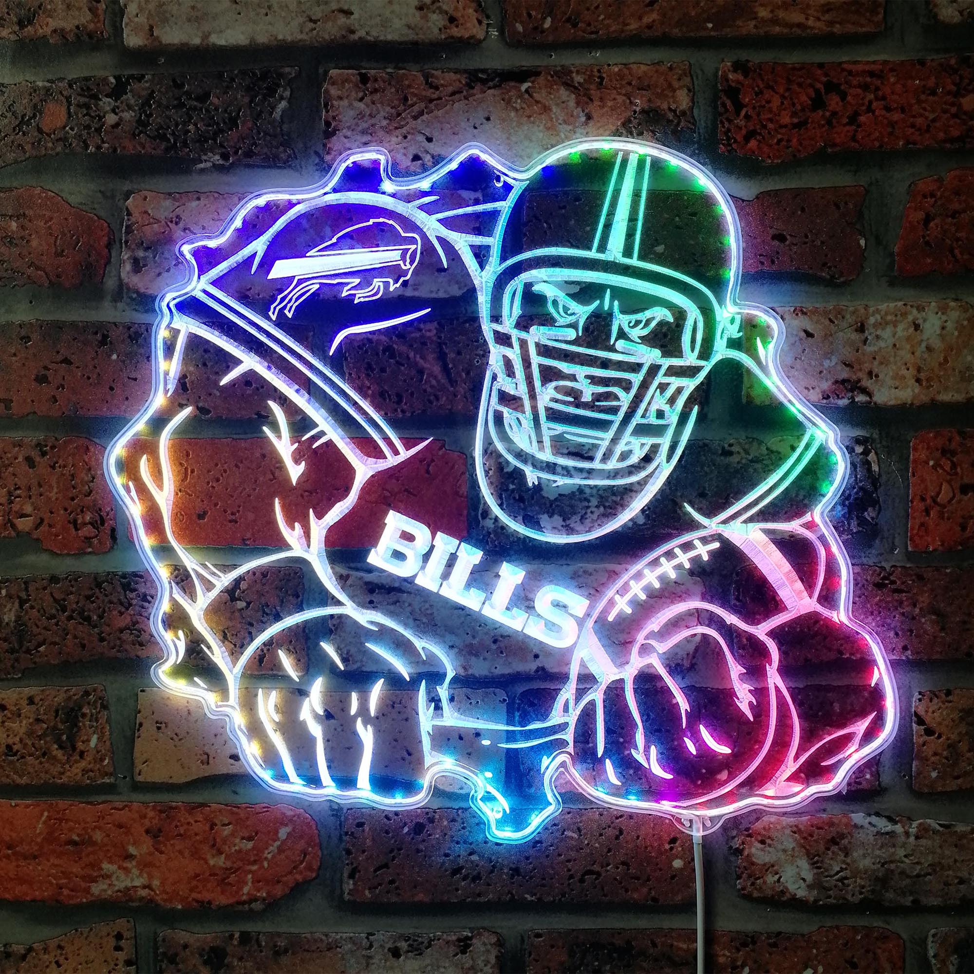 Buffalo Bills Player Dynamic RGB Edge Lit LED Sign