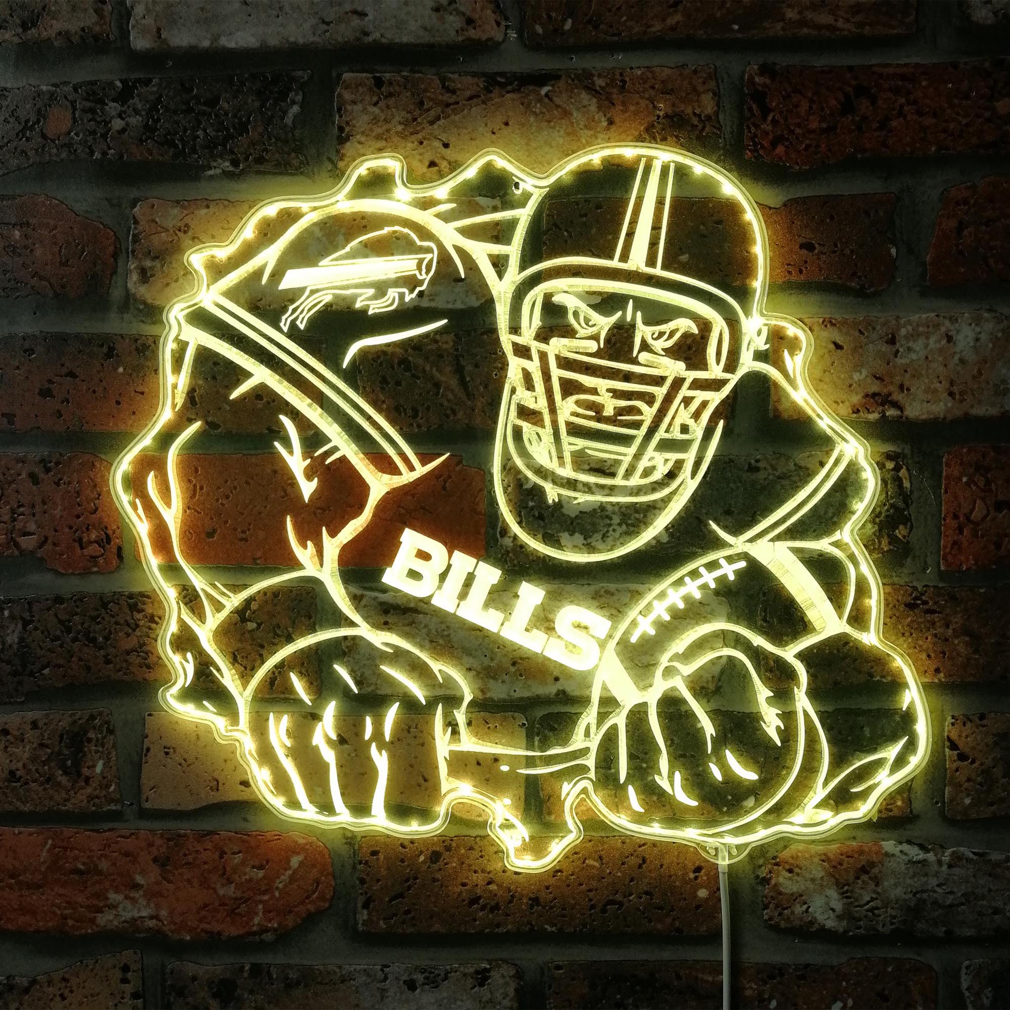 Buffalo Bills Player Dynamic RGB Edge Lit LED Sign