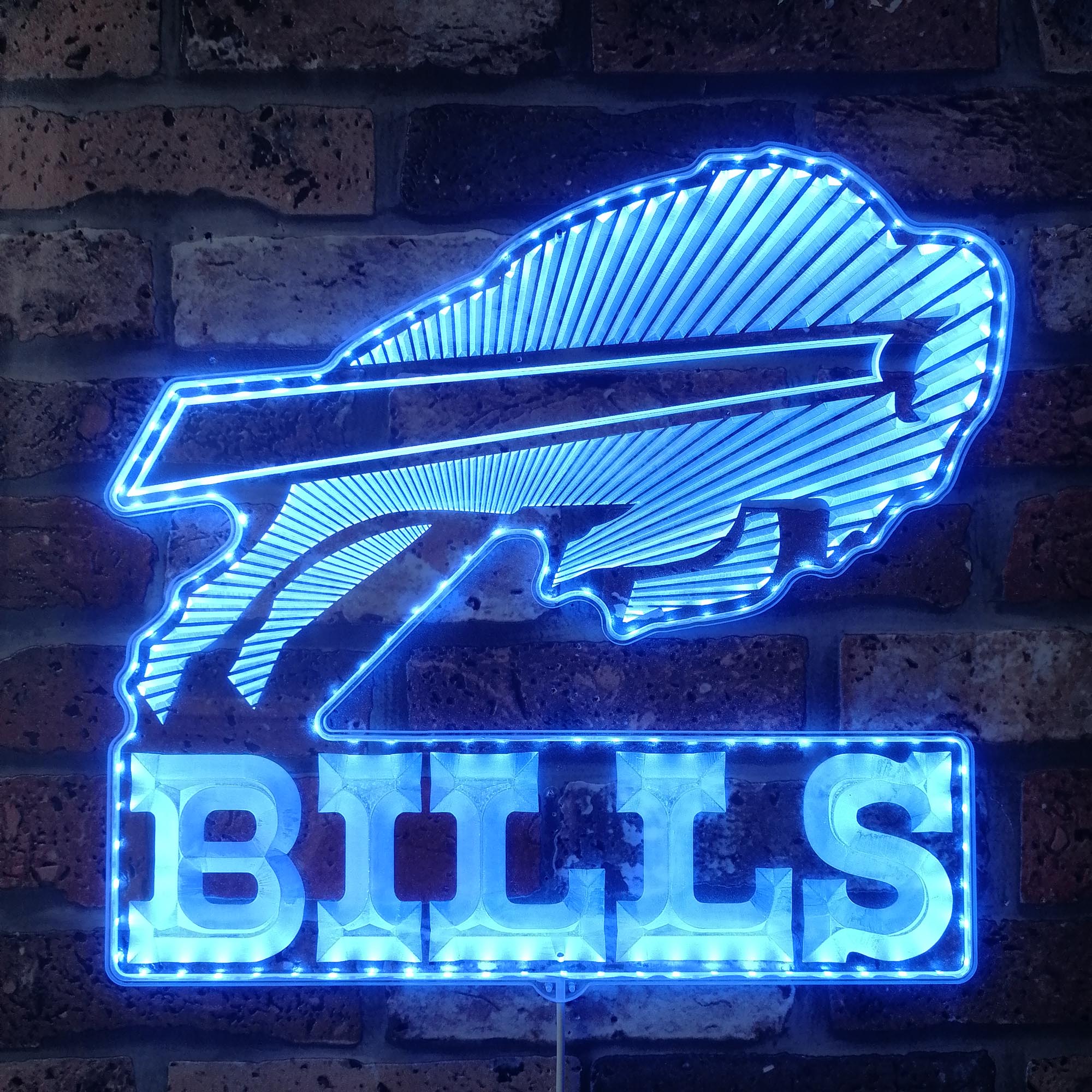 Personalized Buffalo Bills Dynamic RGB Edge Lit LED Sign