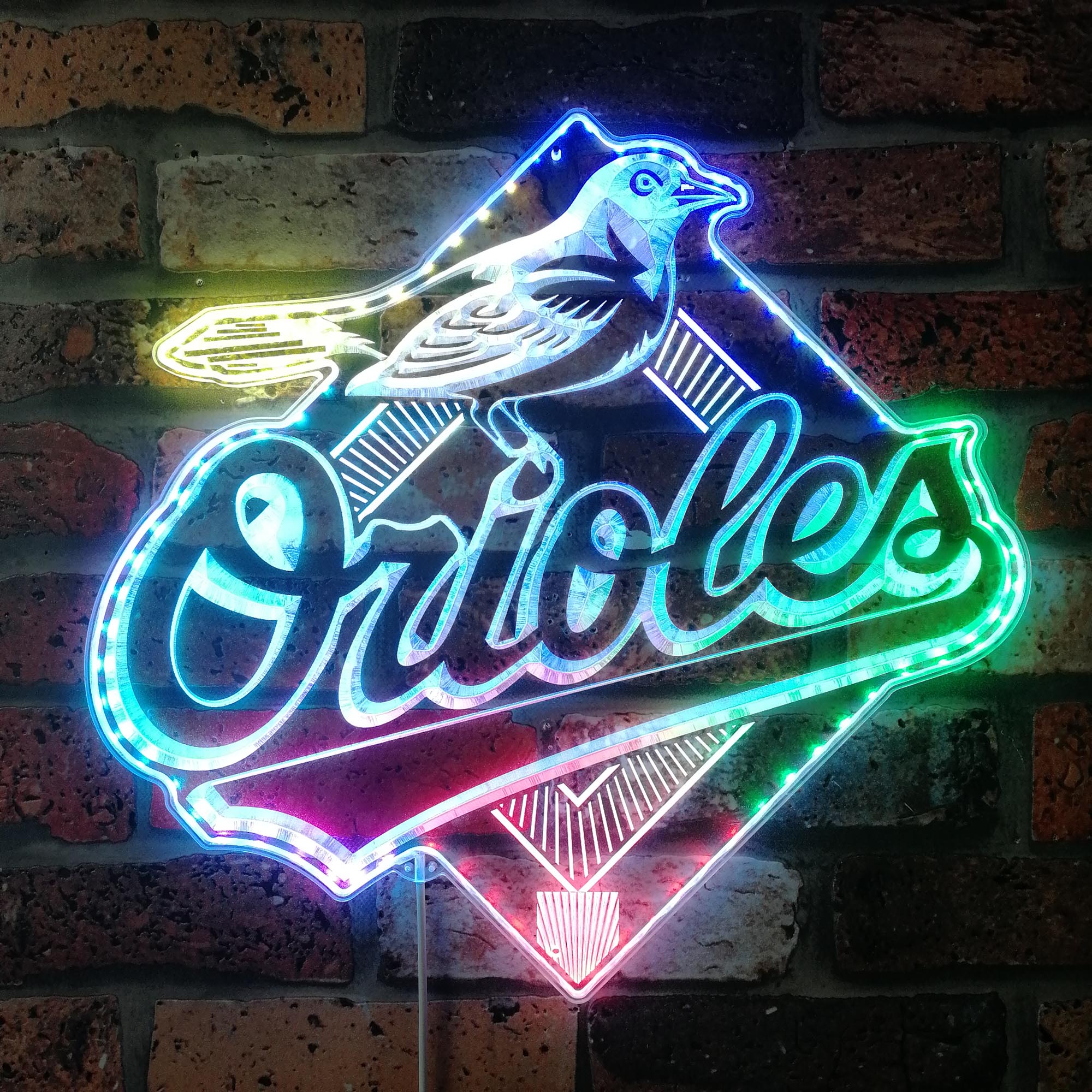 Orioles Dynamic RGB Edge Lit LED Sign