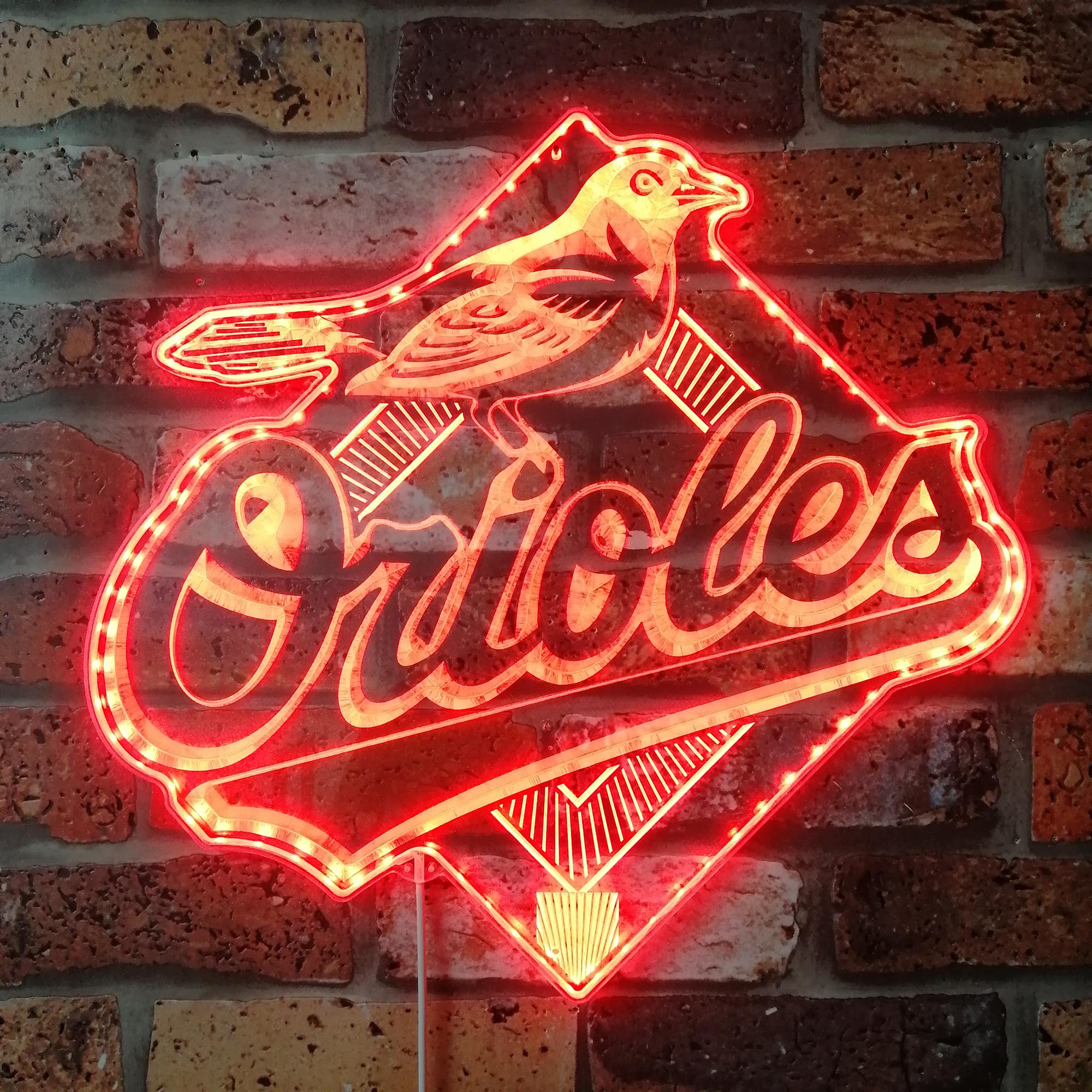 Orioles Dynamic RGB Edge Lit LED Sign