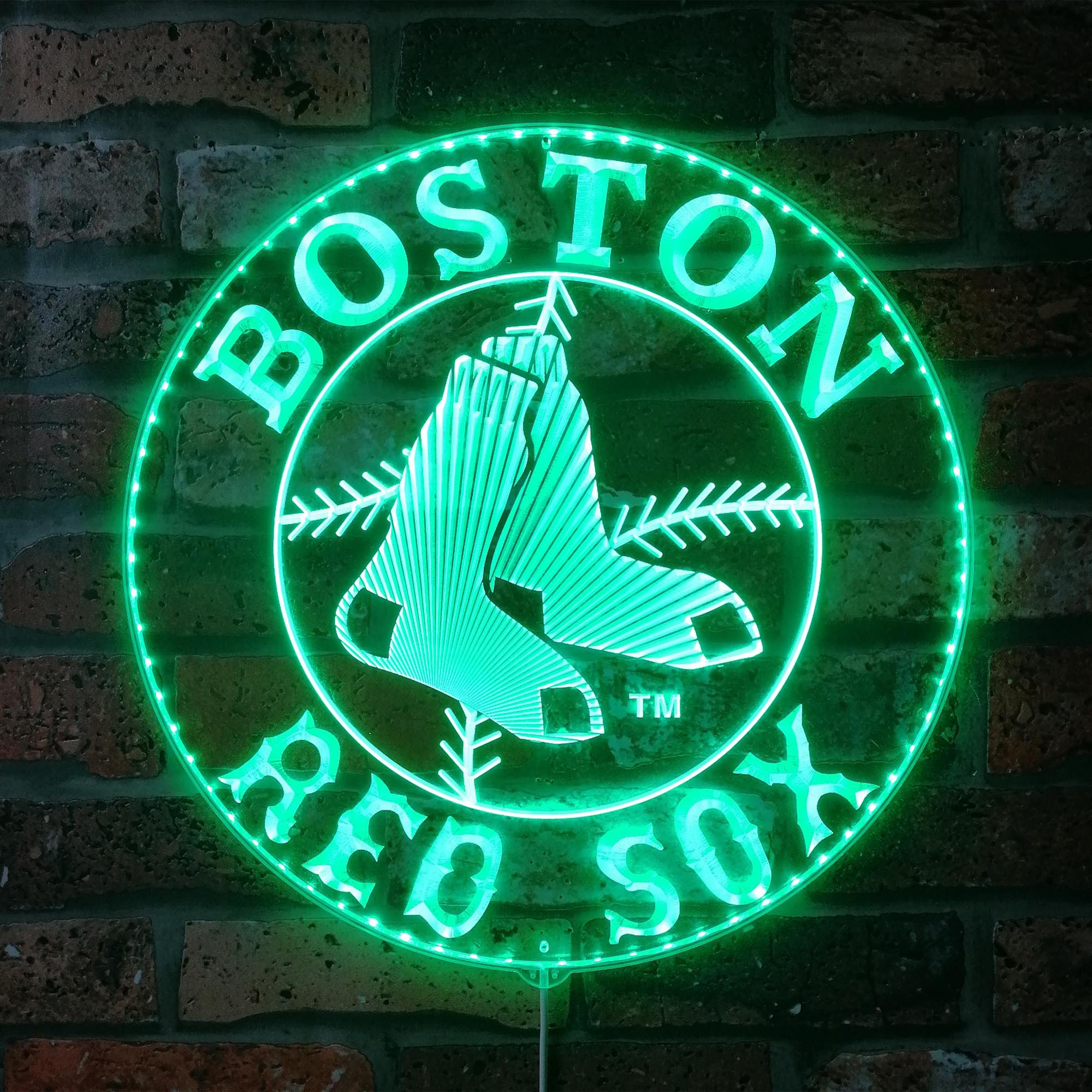 Boston Red Sox Dynamic RGB Edge Lit LED Sign