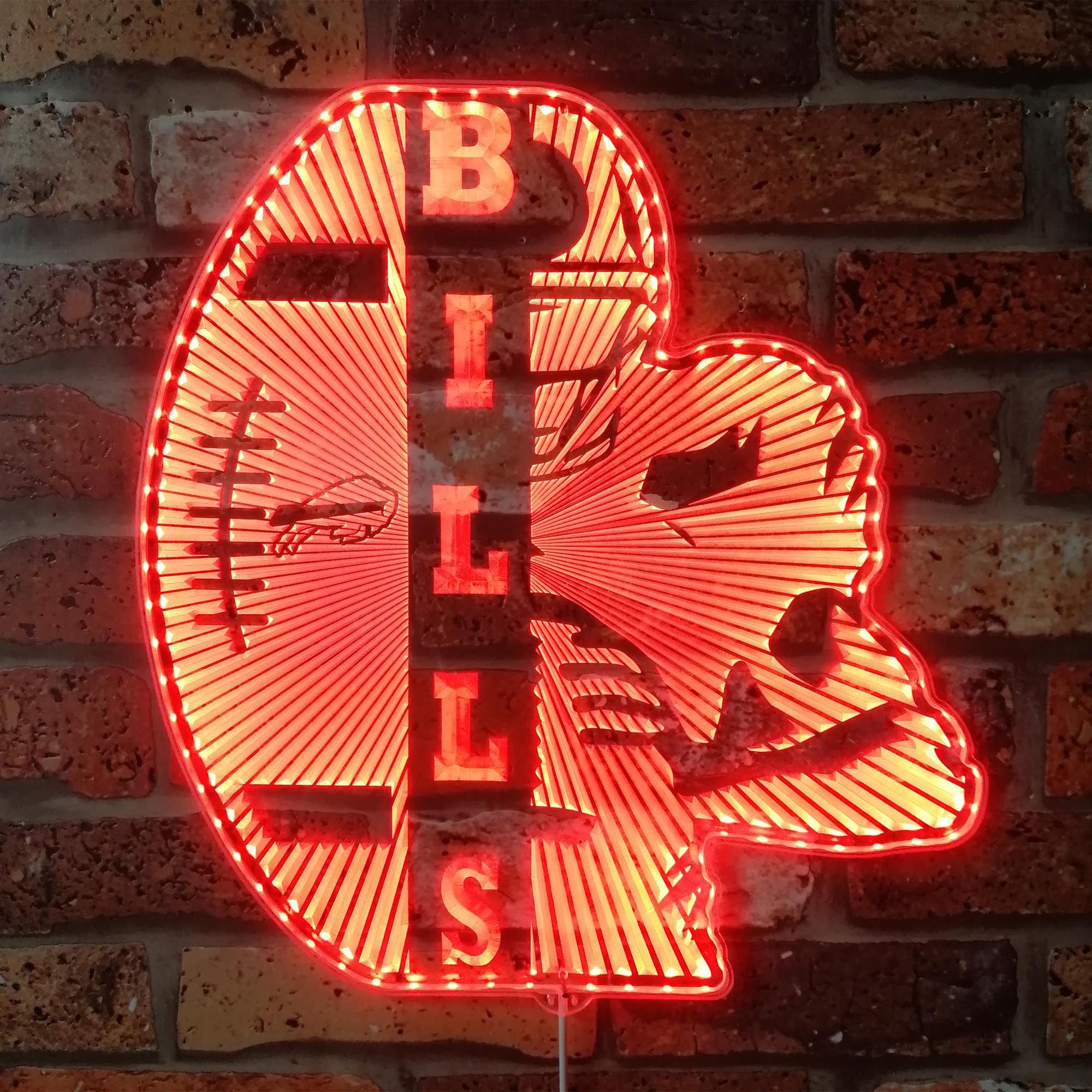 Buffalo Bills Dynamic RGB Edge Lit LED Sign