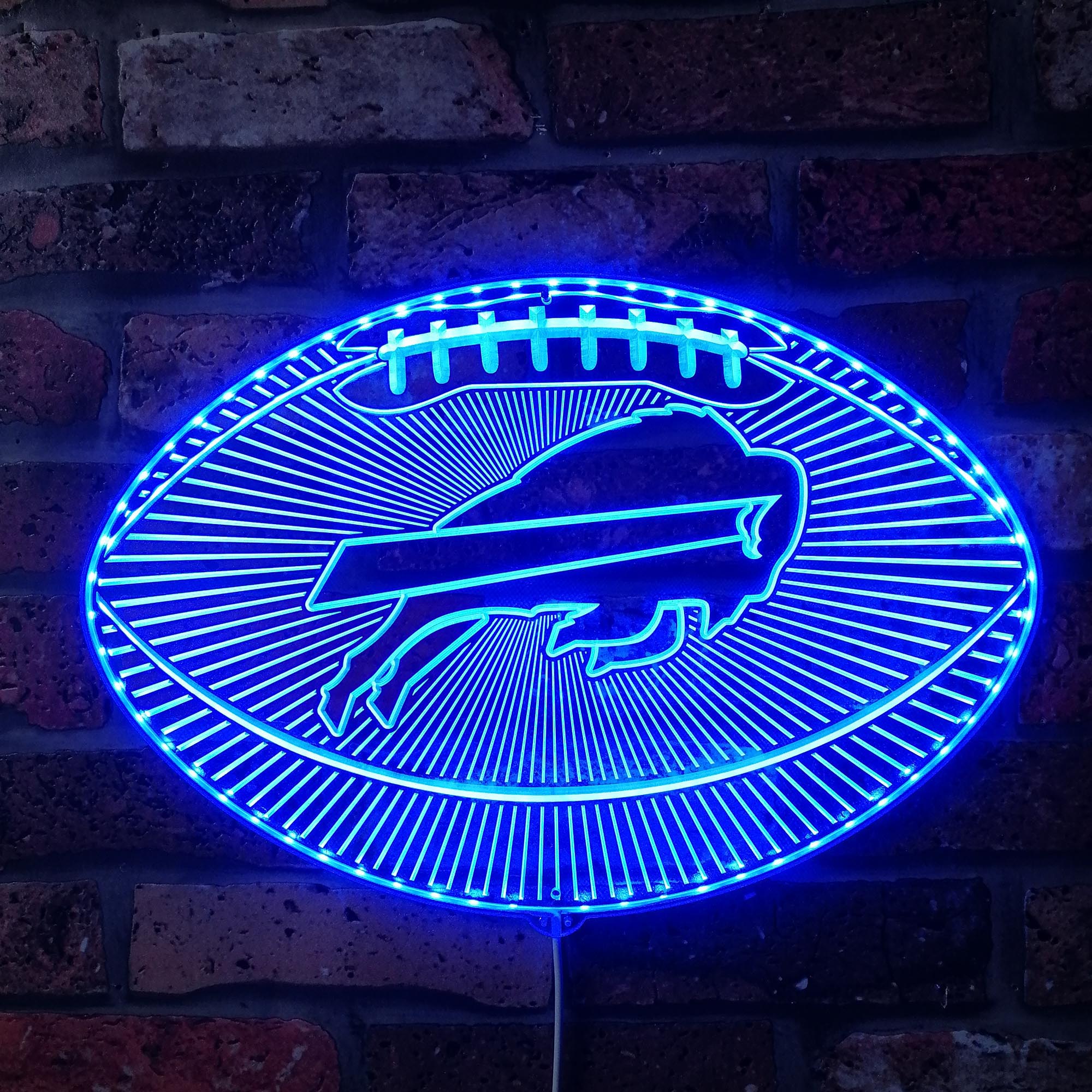 Buffalo Bills Football Dynamic RGB Edge Lit LED Sign