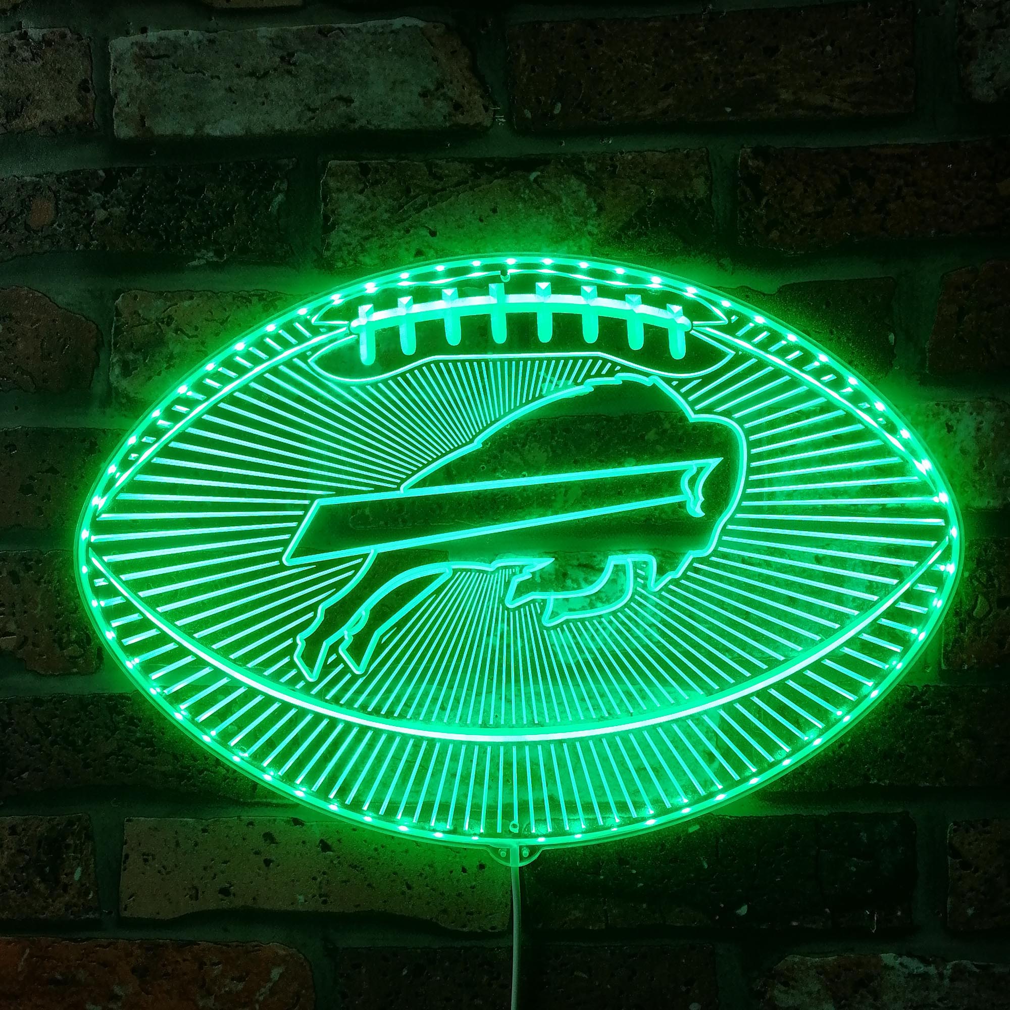 Buffalo Bills Football Dynamic RGB Edge Lit LED Sign