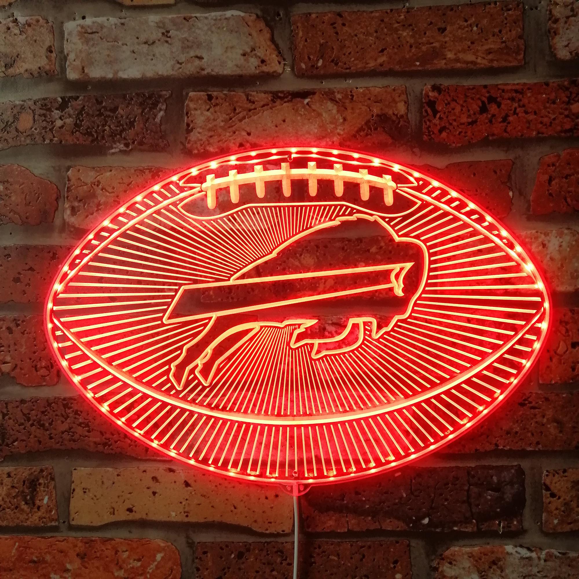 Buffalo Bills Football Dynamic RGB Edge Lit LED Sign