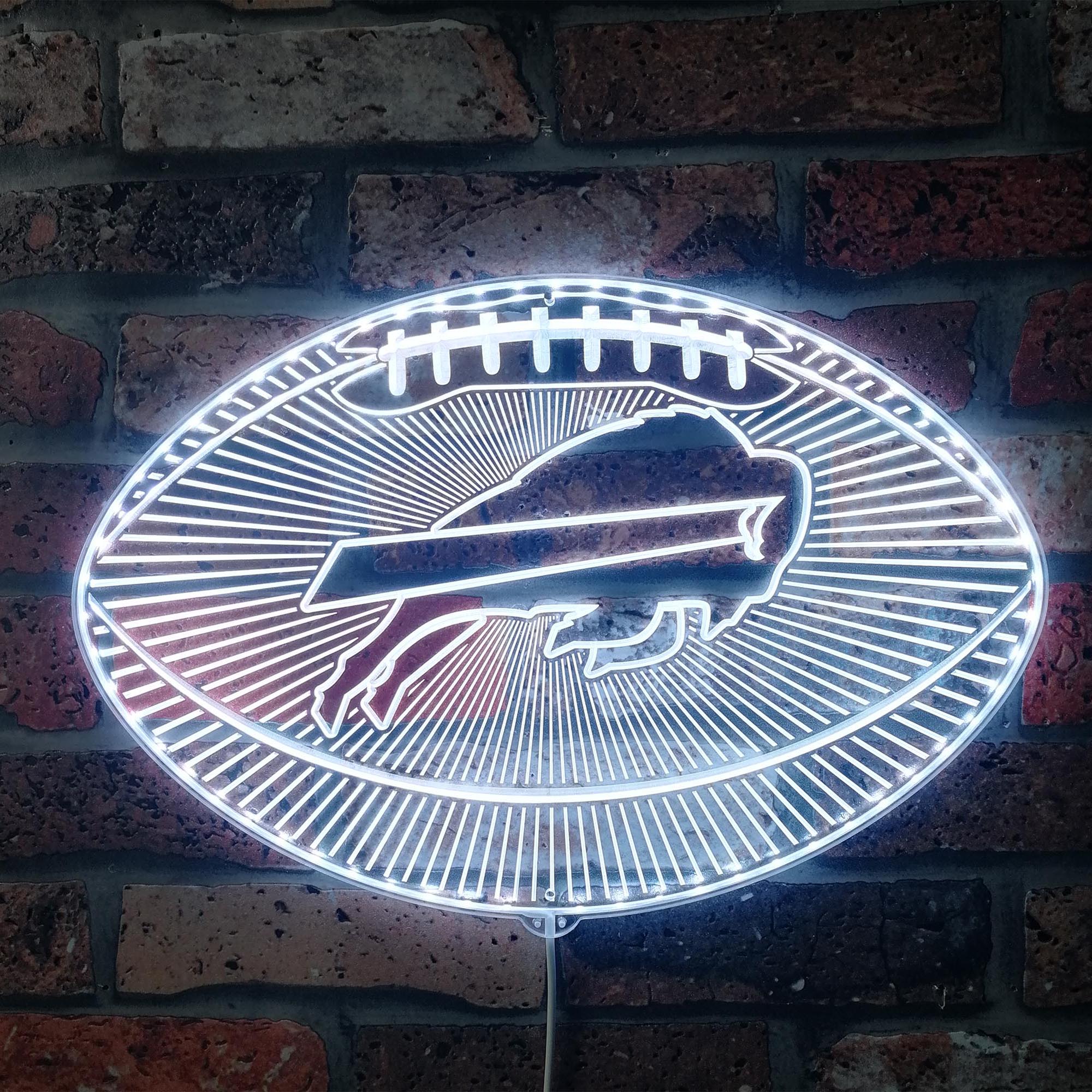 Buffalo Bills Football Dynamic RGB Edge Lit LED Sign