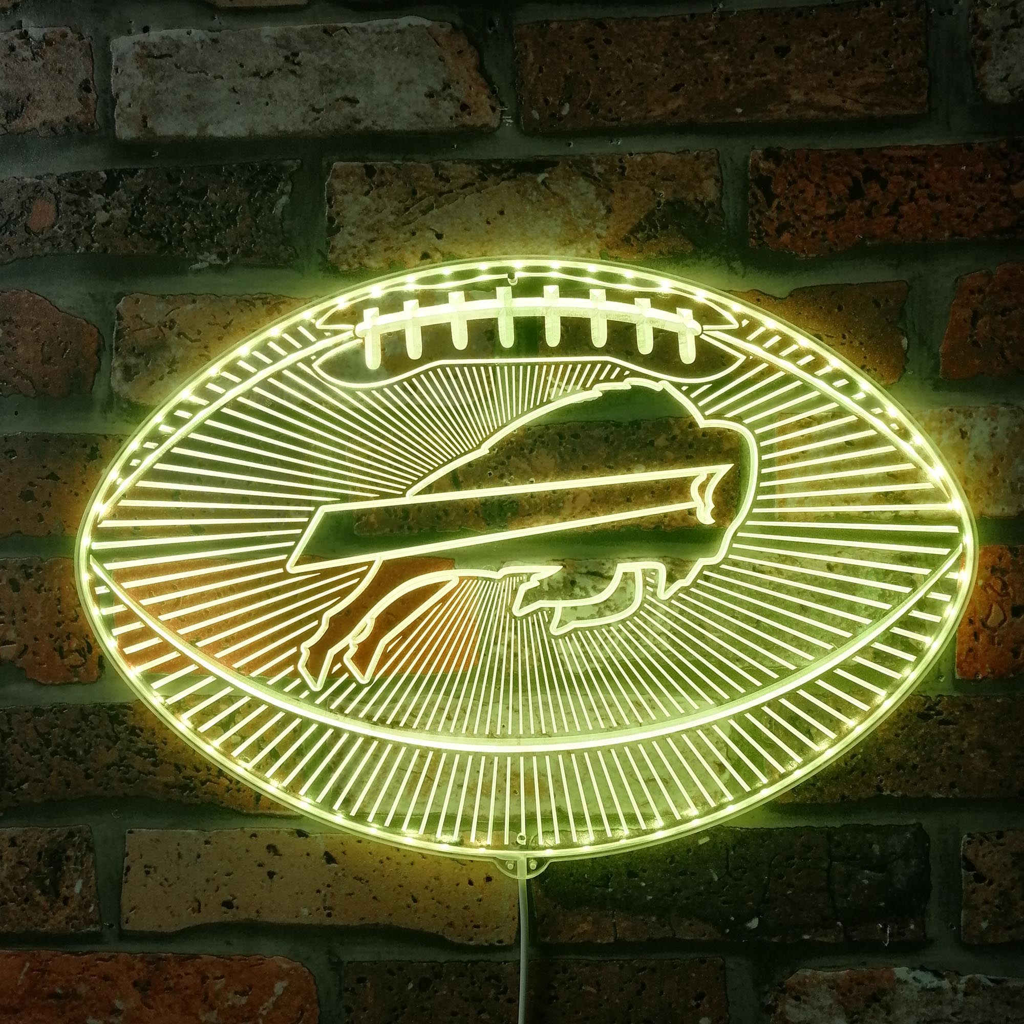 Buffalo Bills Football Dynamic RGB Edge Lit LED Sign