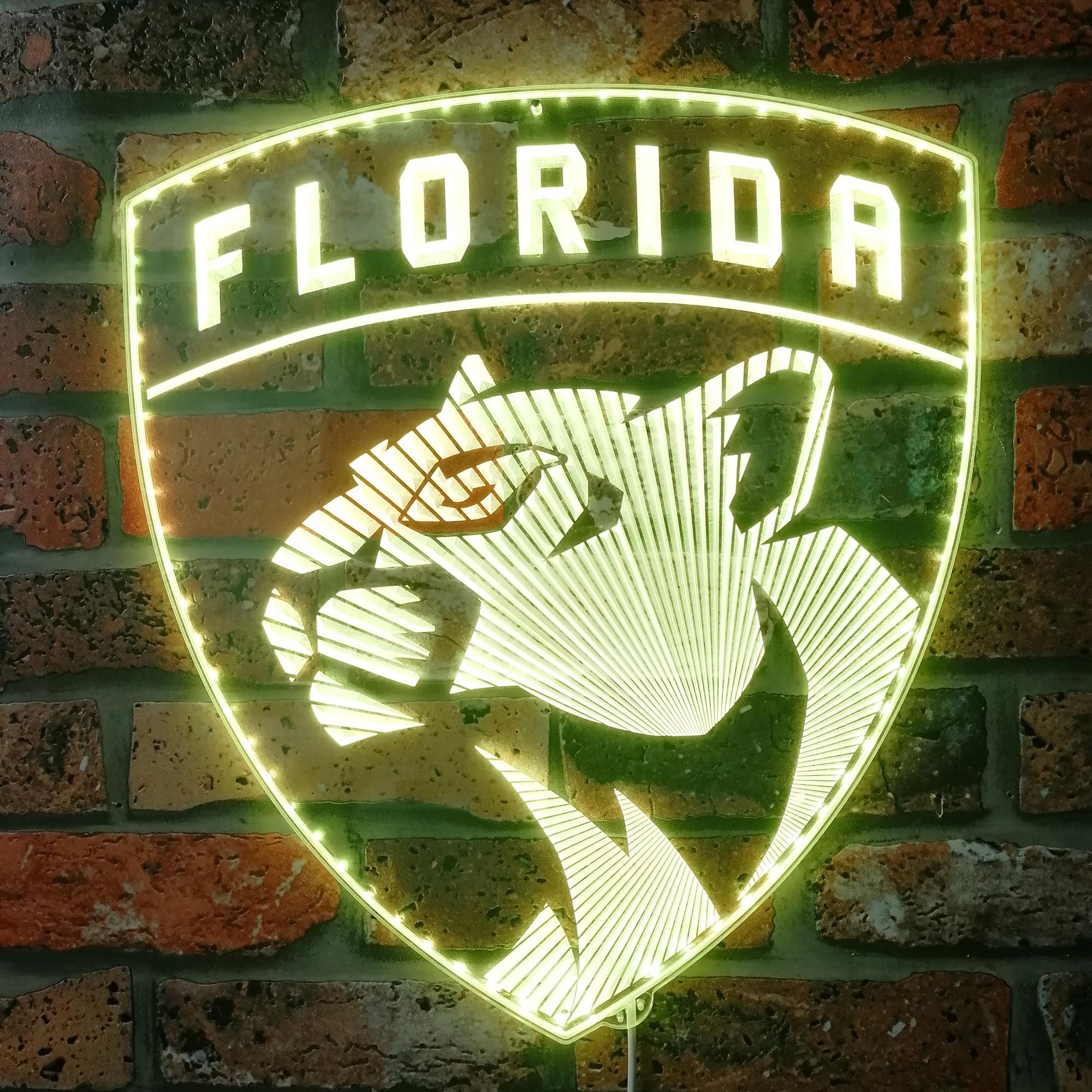 Florida Panthers Dynamic RGB Edge Lit LED Sign