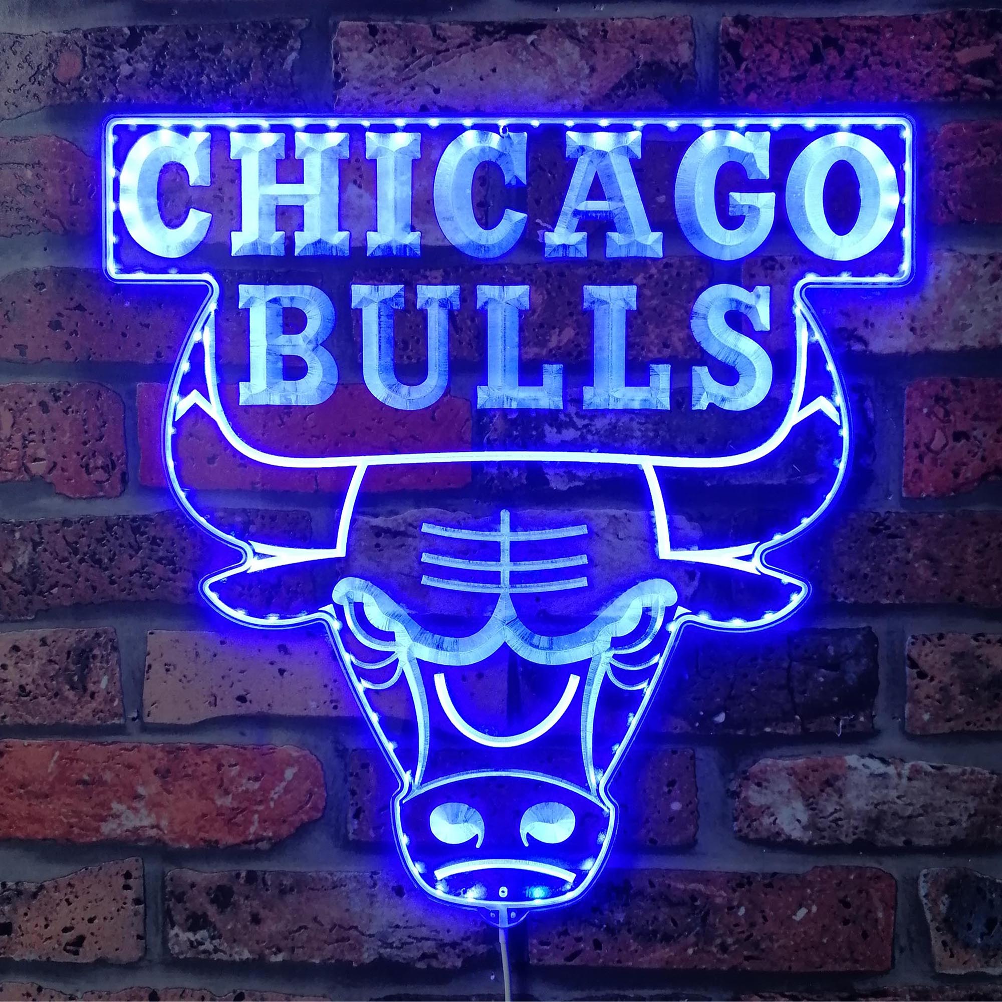 Chicago Bulls Dynamic RGB Edge Lit LED Sign