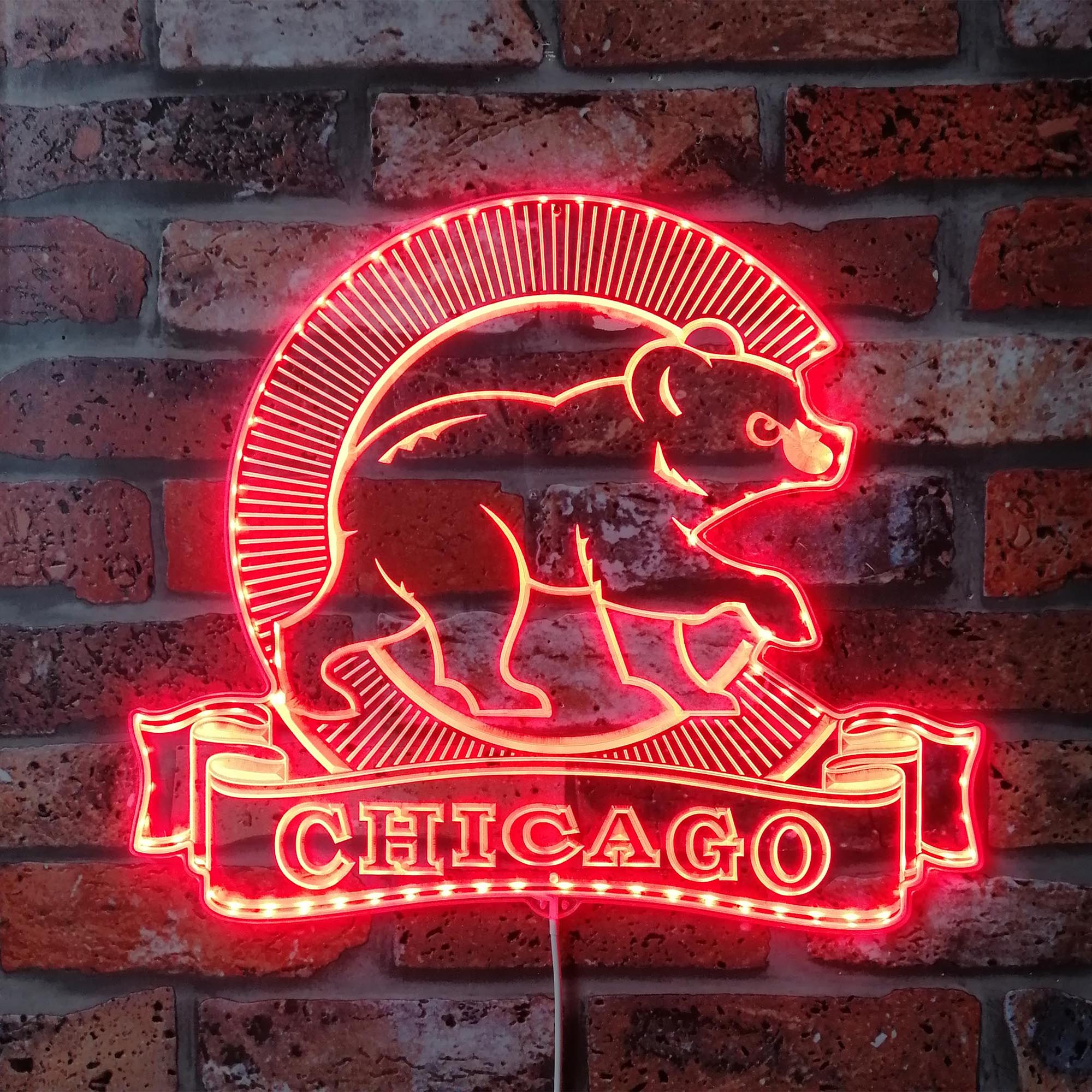 Chicago Cubs Dynamic RGB Edge Lit LED Sign