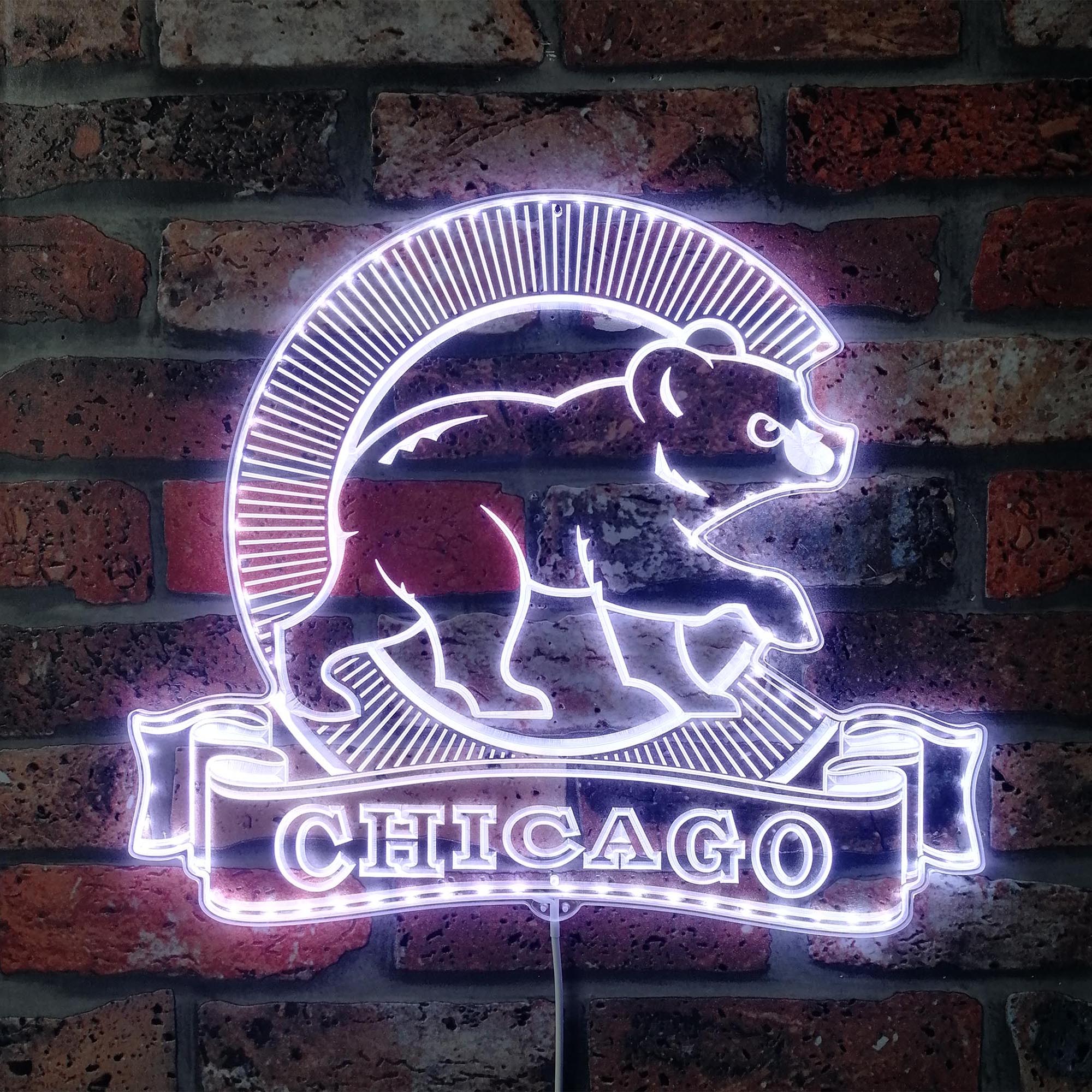 Chicago Cubs Dynamic RGB Edge Lit LED Sign