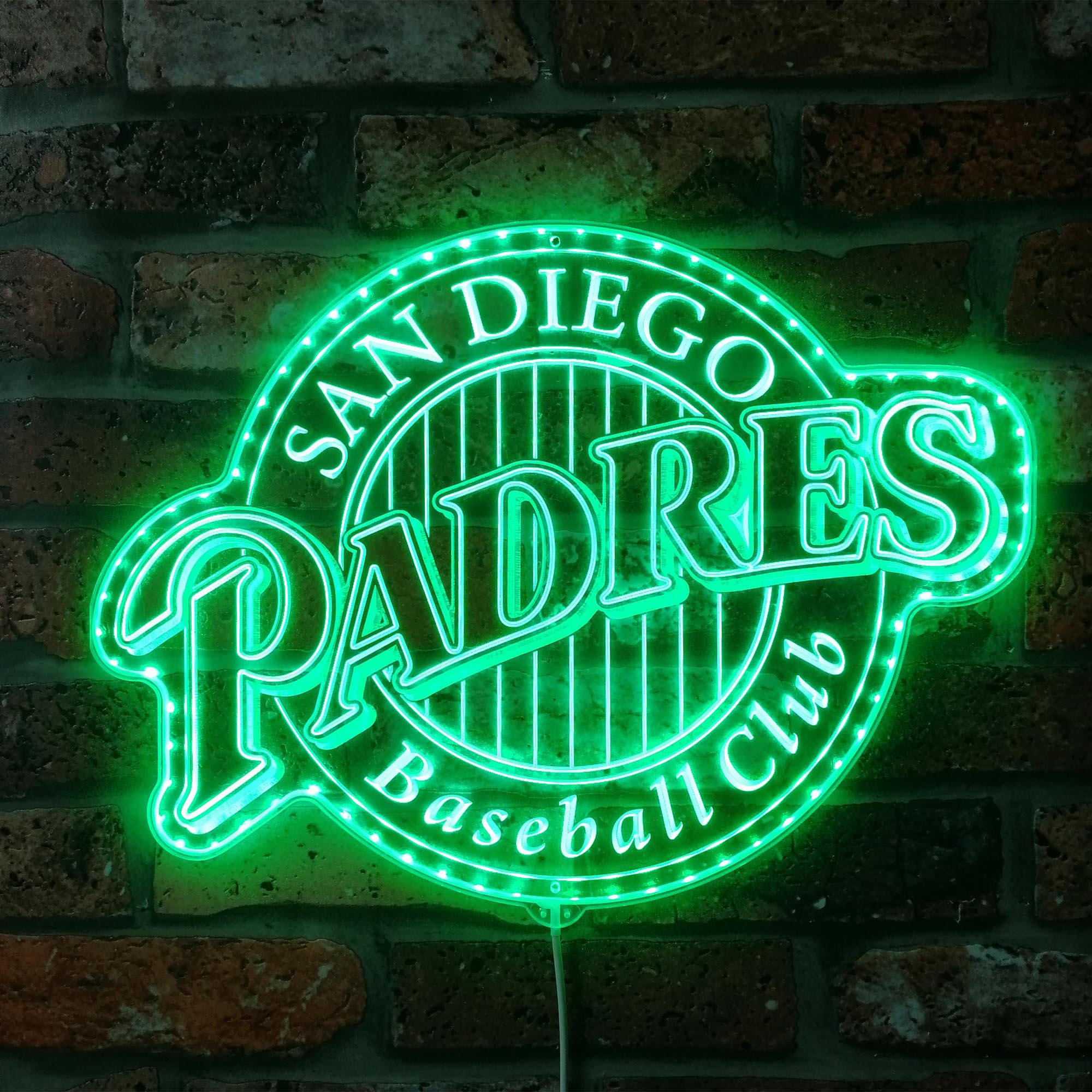 San diego Padres Dynamic RGB Edge Lit LED Sign