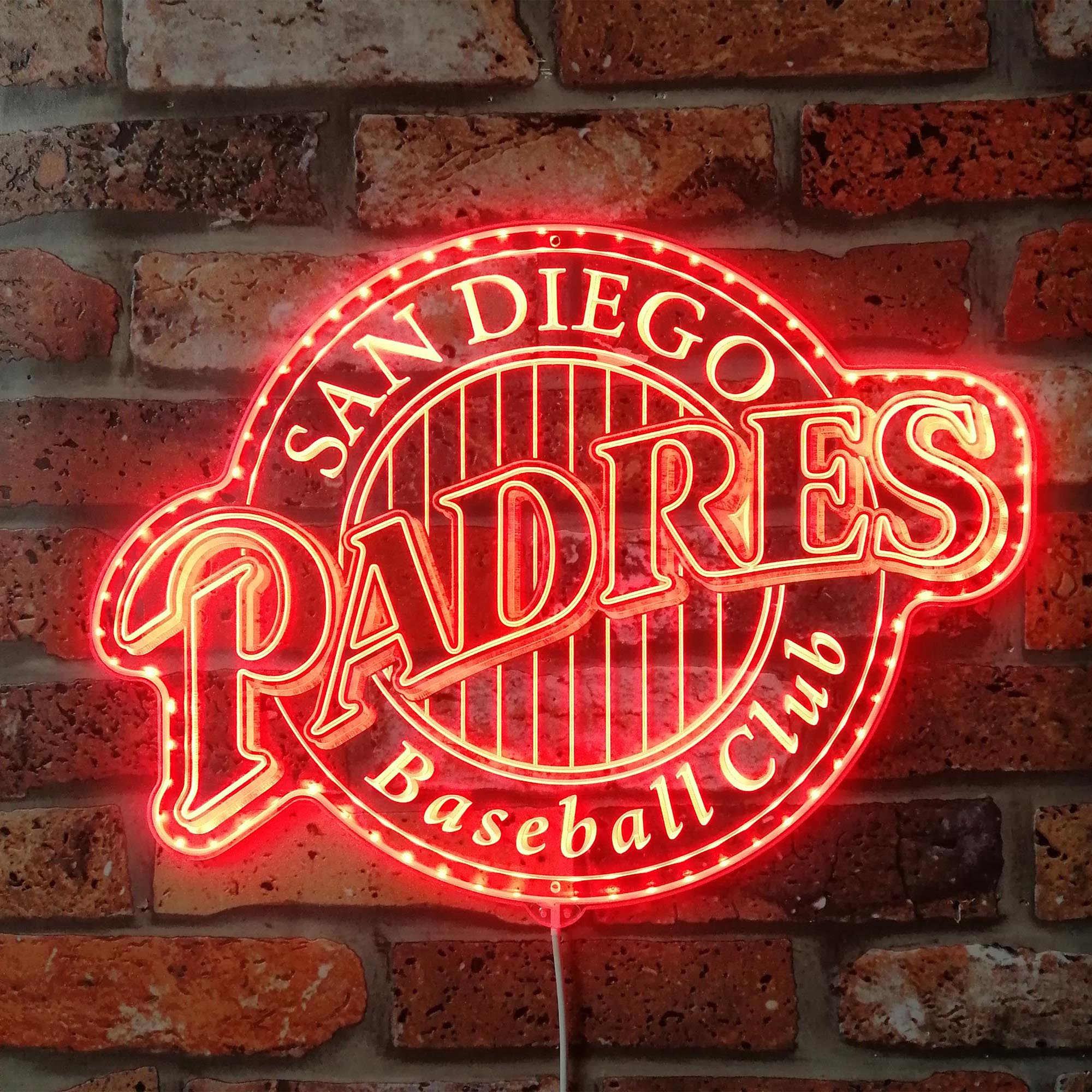 San diego Padres Dynamic RGB Edge Lit LED Sign