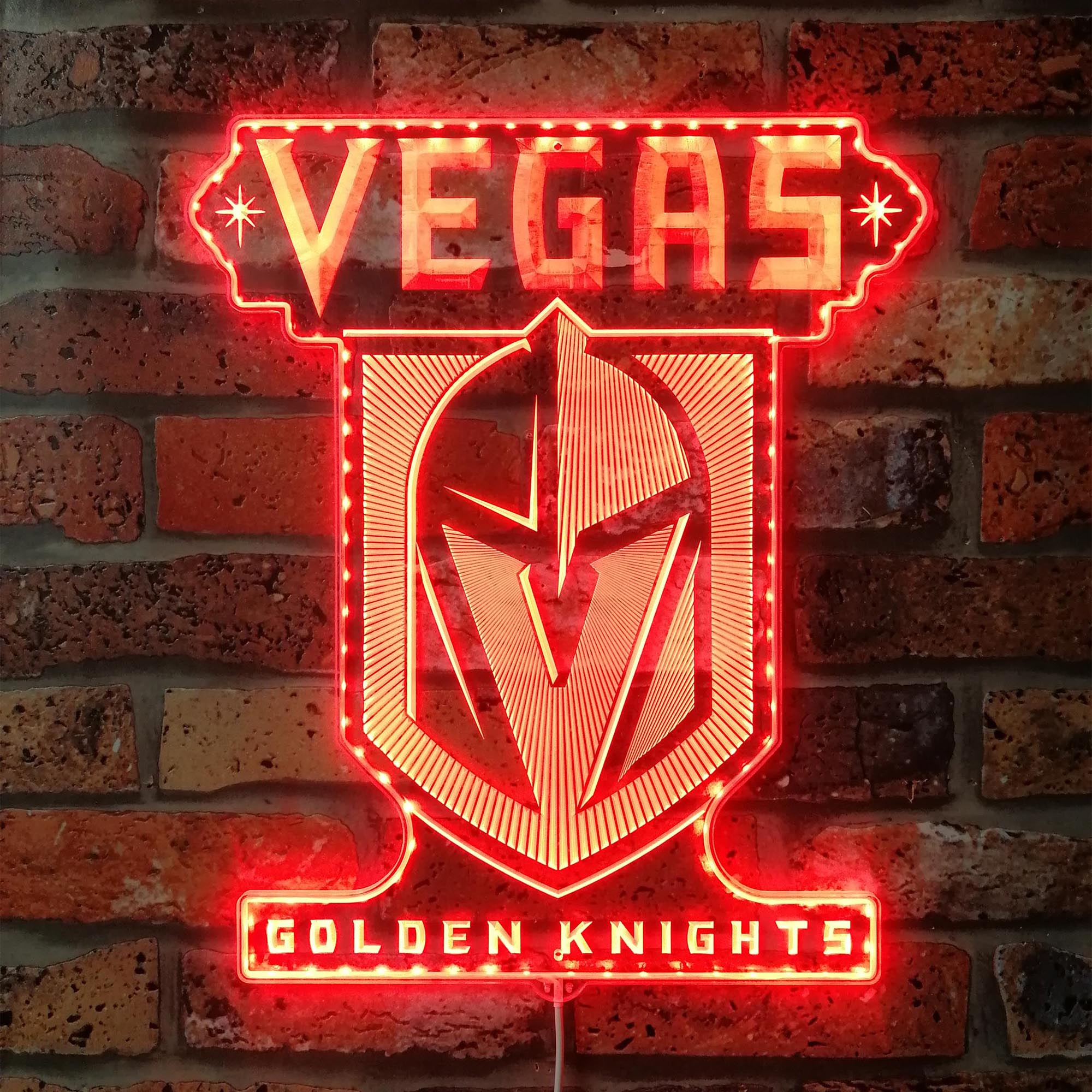 Vegas Golden Knights Dynamic RGB Edge Lit LED Sign