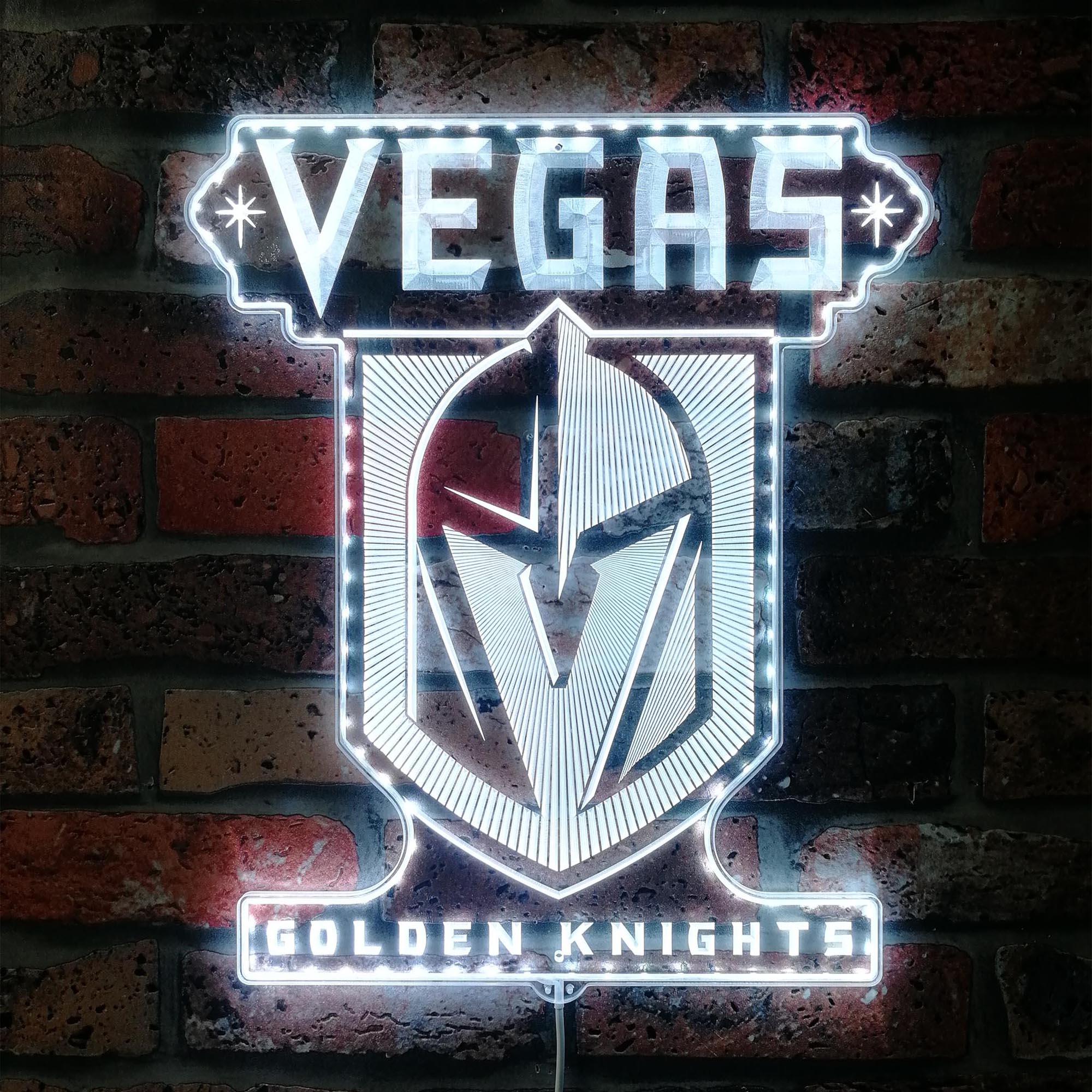 Vegas Golden Knights Dynamic RGB Edge Lit LED Sign