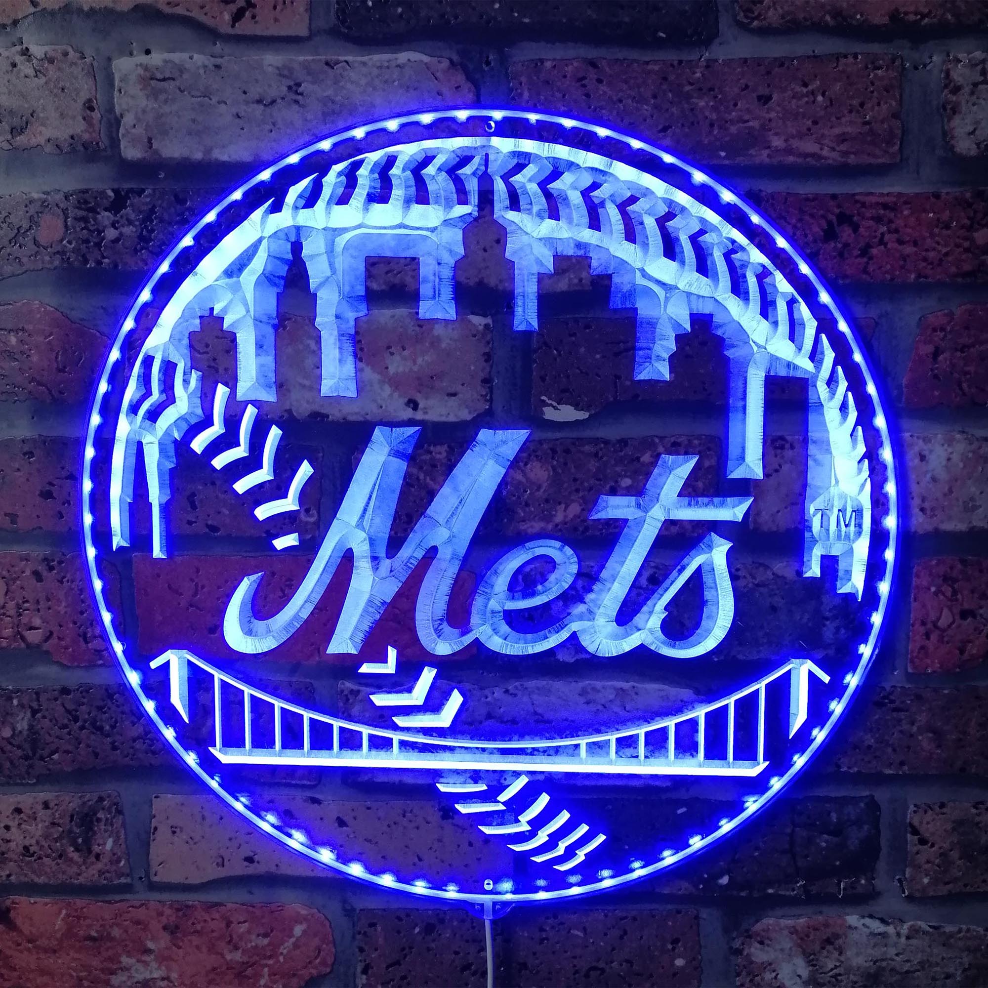 New York Mets Dynamic RGB Edge Lit LED Sign