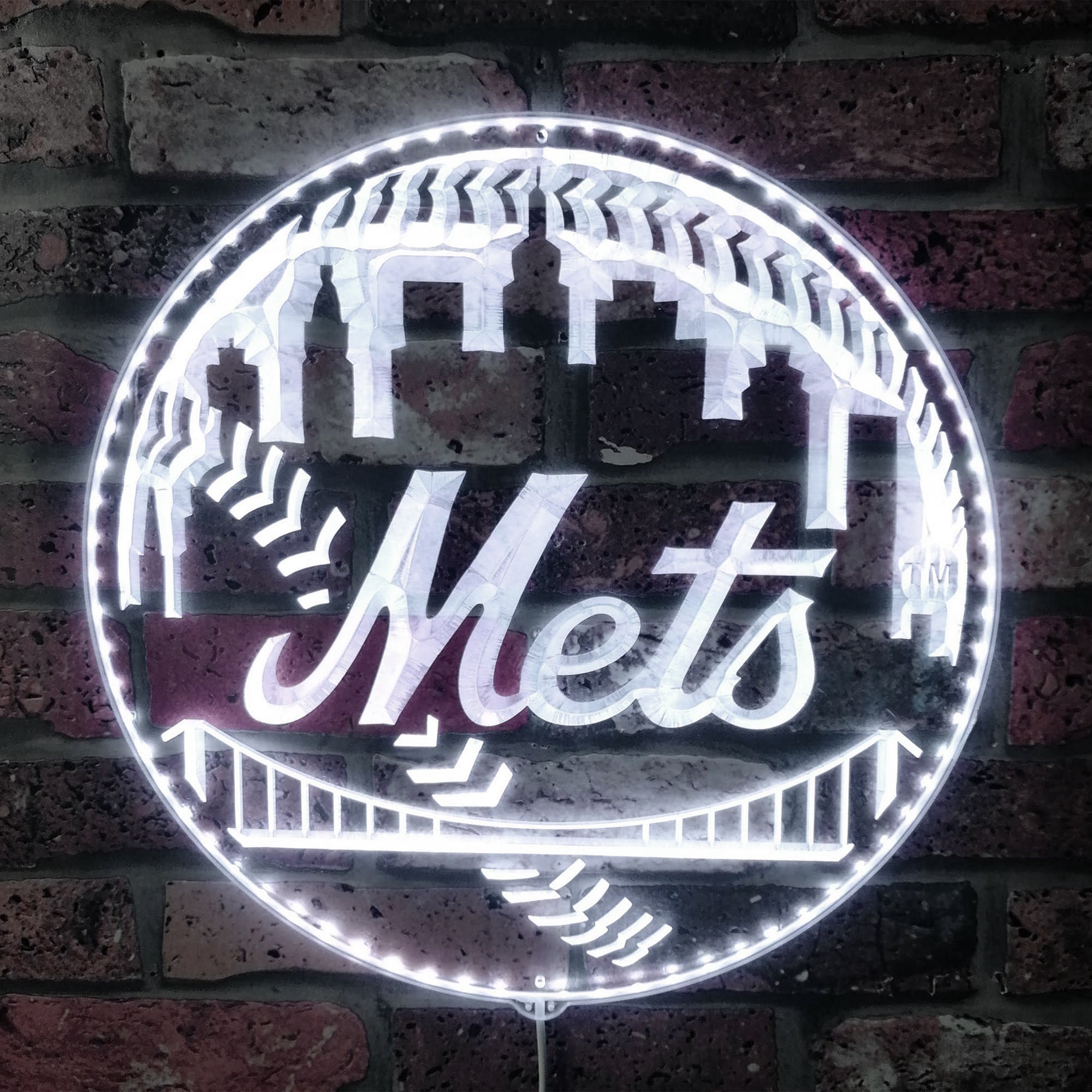 New York Mets Dynamic RGB Edge Lit LED Sign