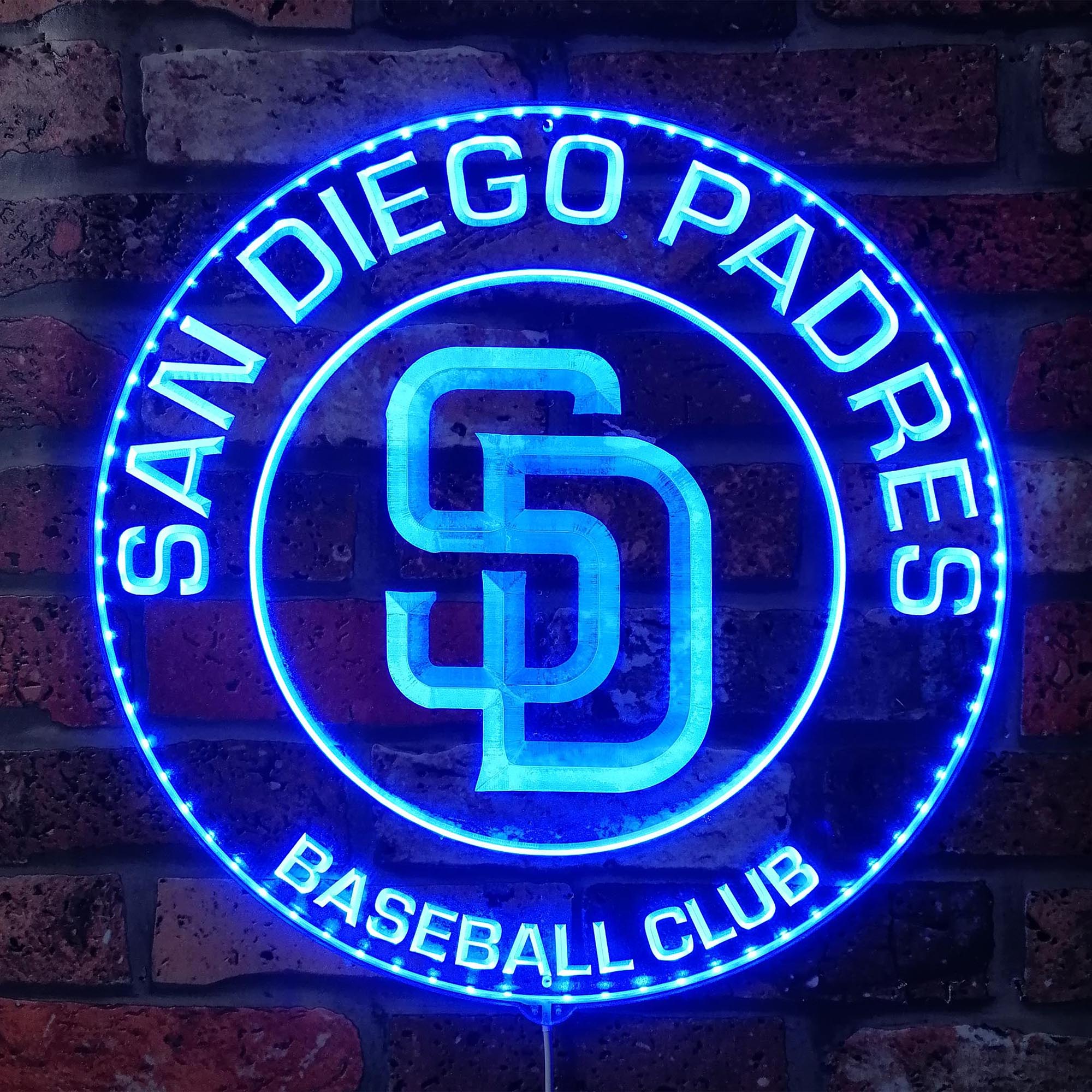 San Diego Padres Dynamic RGB Edge Lit LED Sign