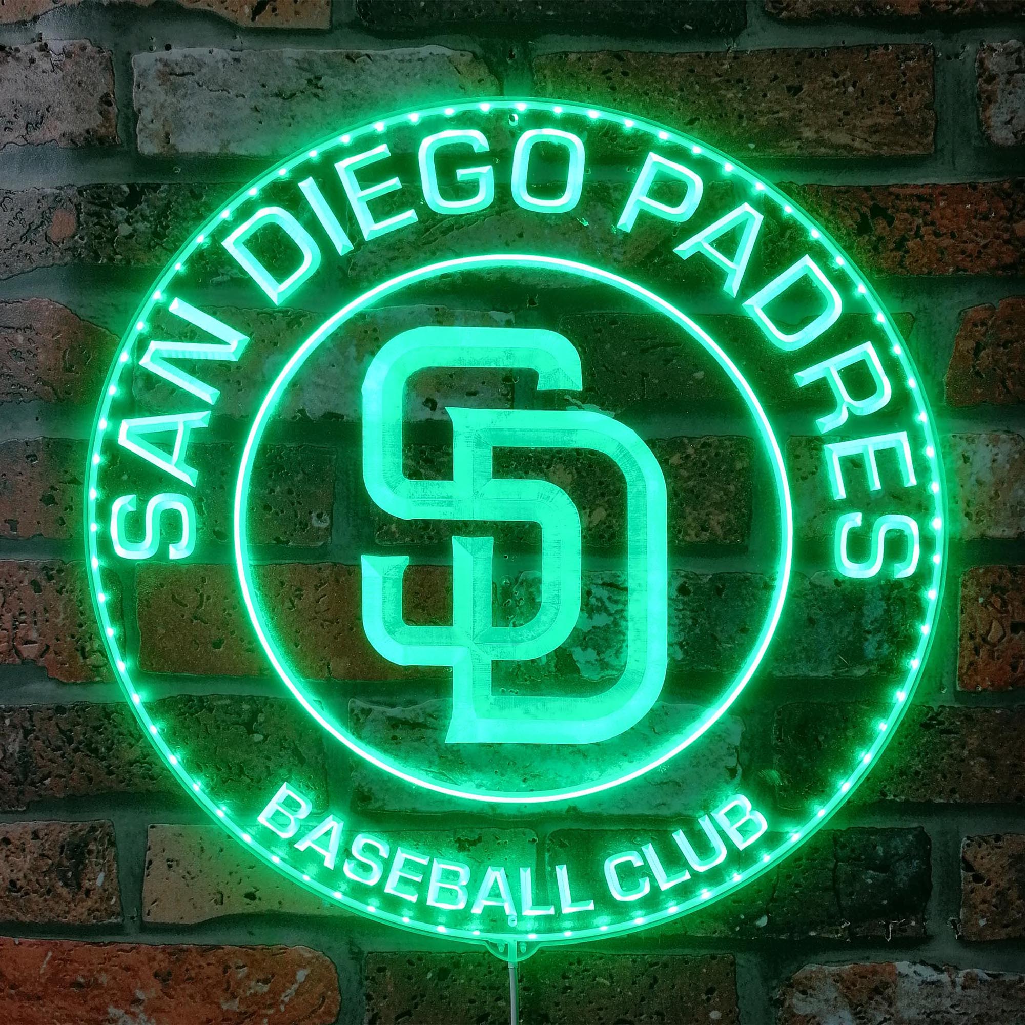 San Diego Padres Dynamic RGB Edge Lit LED Sign