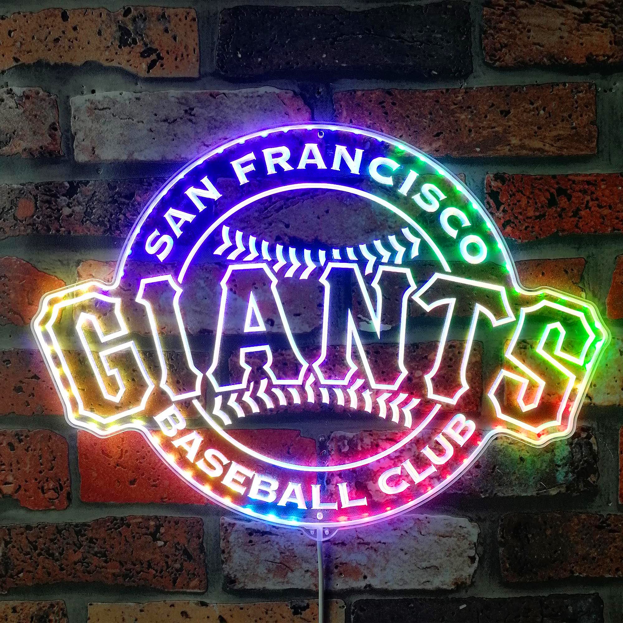 San Francisco Giants Dynamic RGB Edge Lit LED Sign