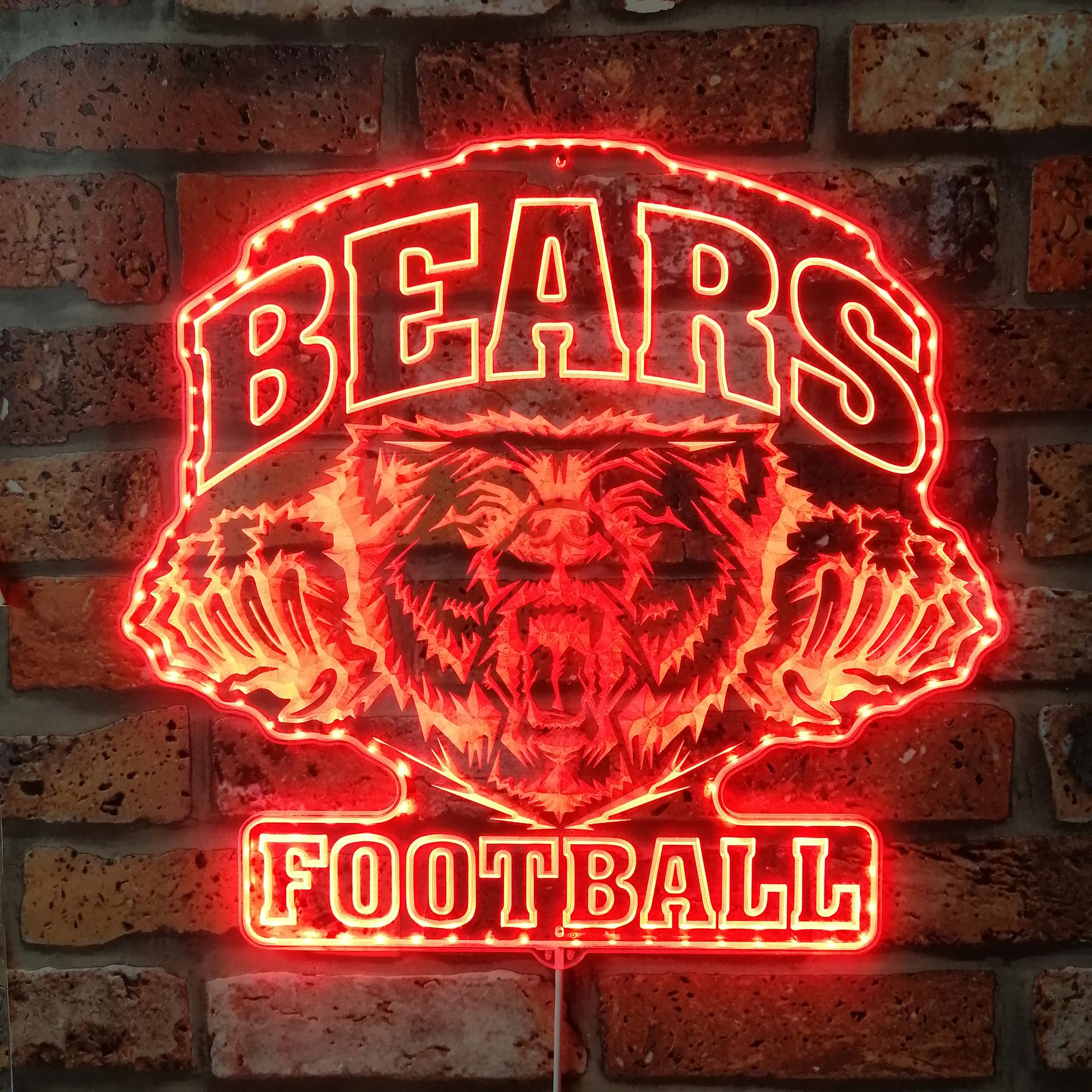 Chicago Bears Dynamic RGB Edge Lit LED Sign