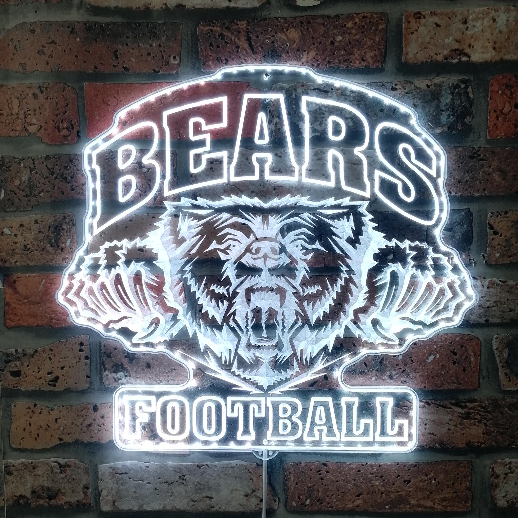 Chicago Bears Dynamic RGB Edge Lit LED Sign