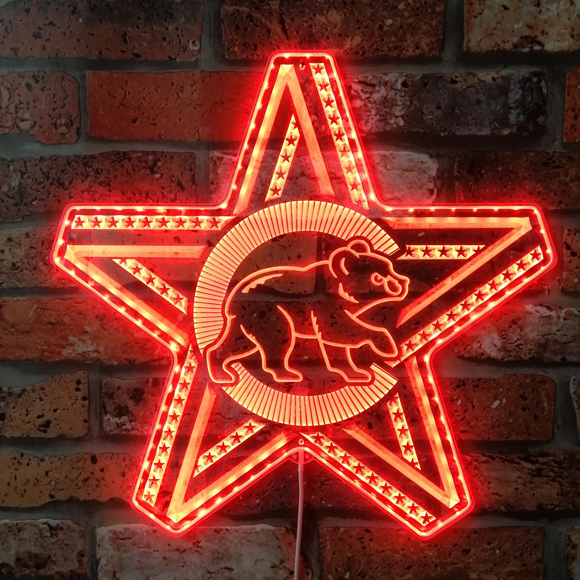 Chicago Cubs Dynamic RGB Edge Lit LED Sign