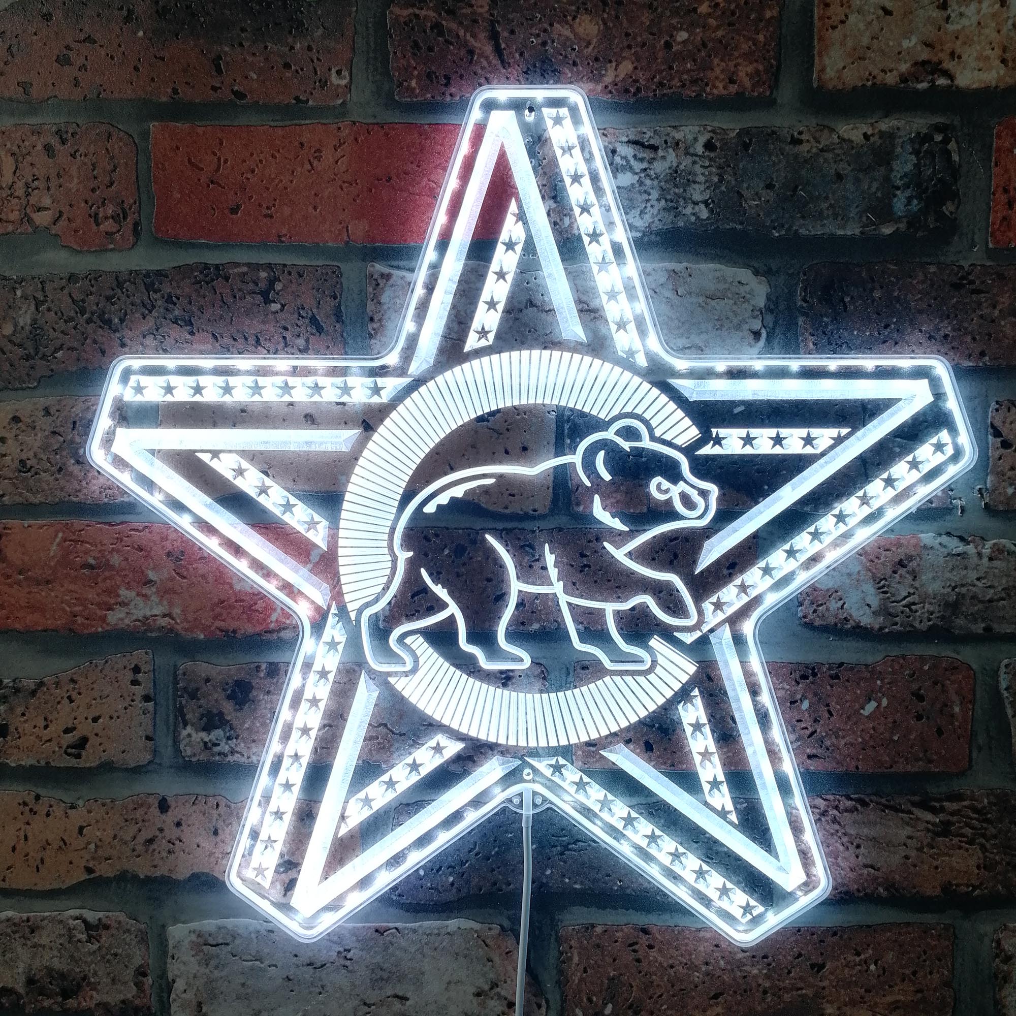 Chicago Cubs Dynamic RGB Edge Lit LED Sign