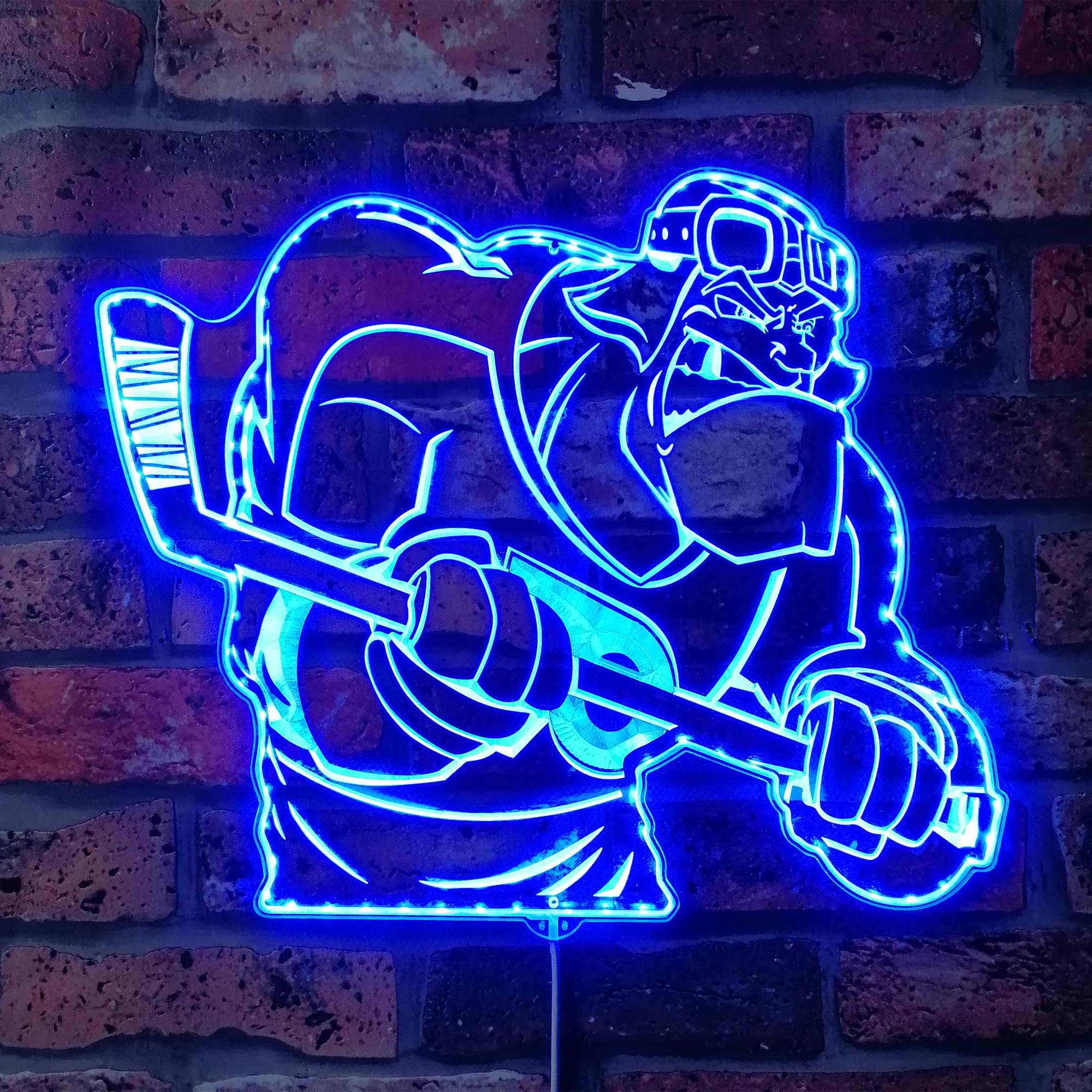 Philadelphia Flyers Mascot Dynamic RGB Edge Lit LED Sign