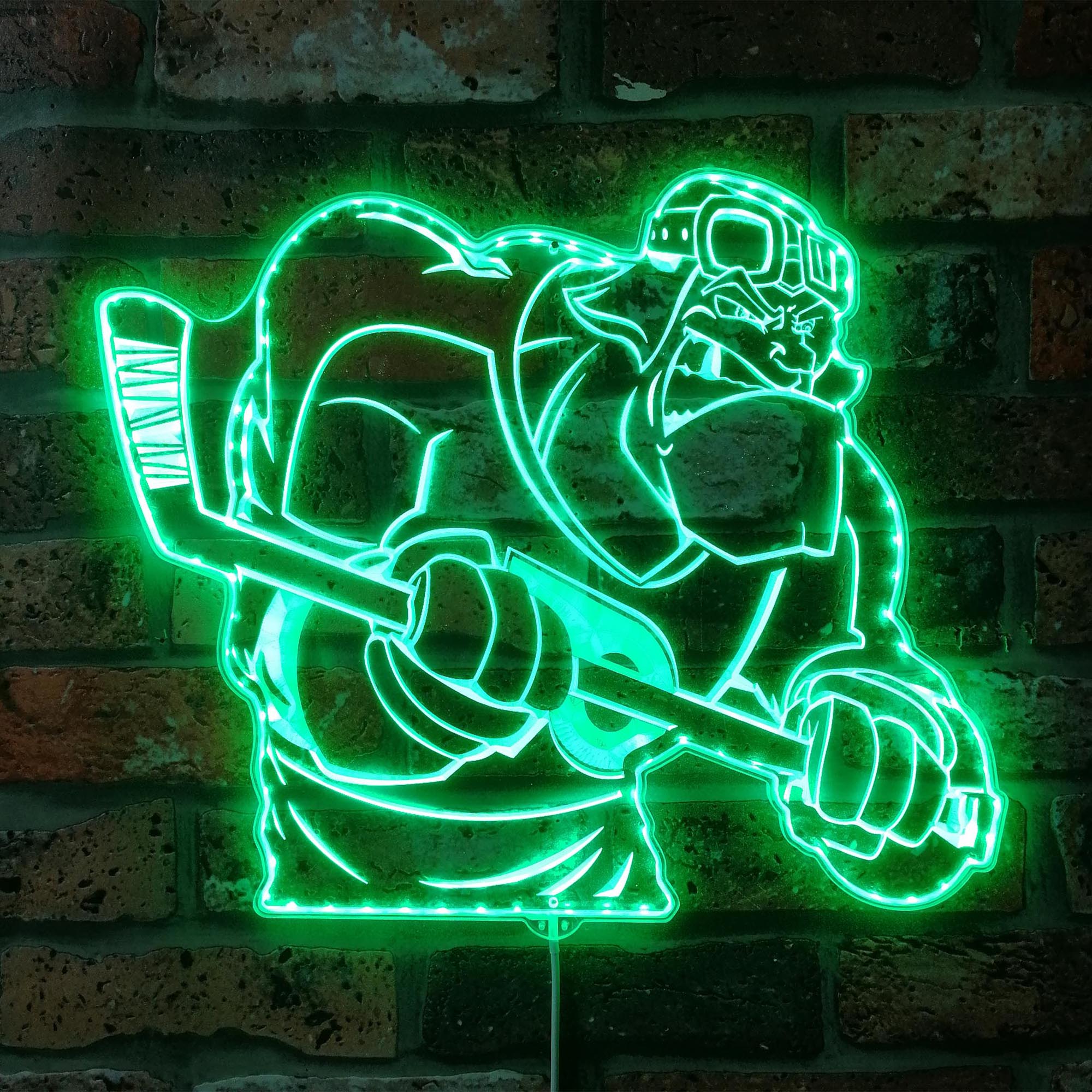 Philadelphia Flyers Mascot Dynamic RGB Edge Lit LED Sign