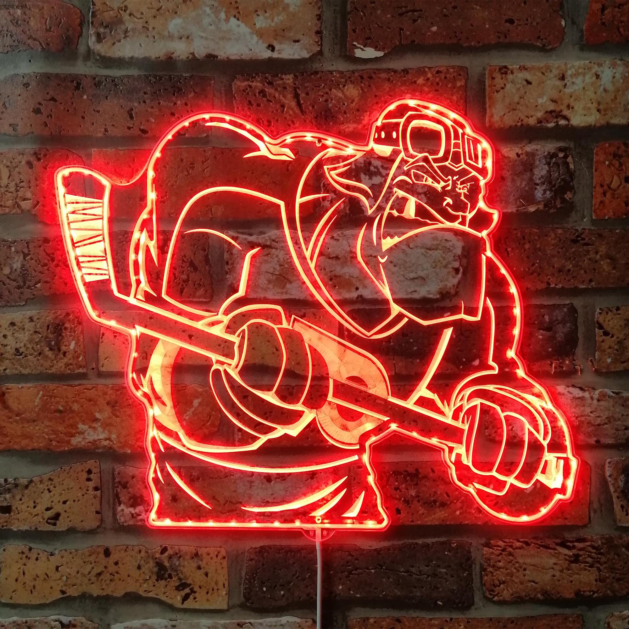 Philadelphia Flyers Mascot Dynamic RGB Edge Lit LED Sign