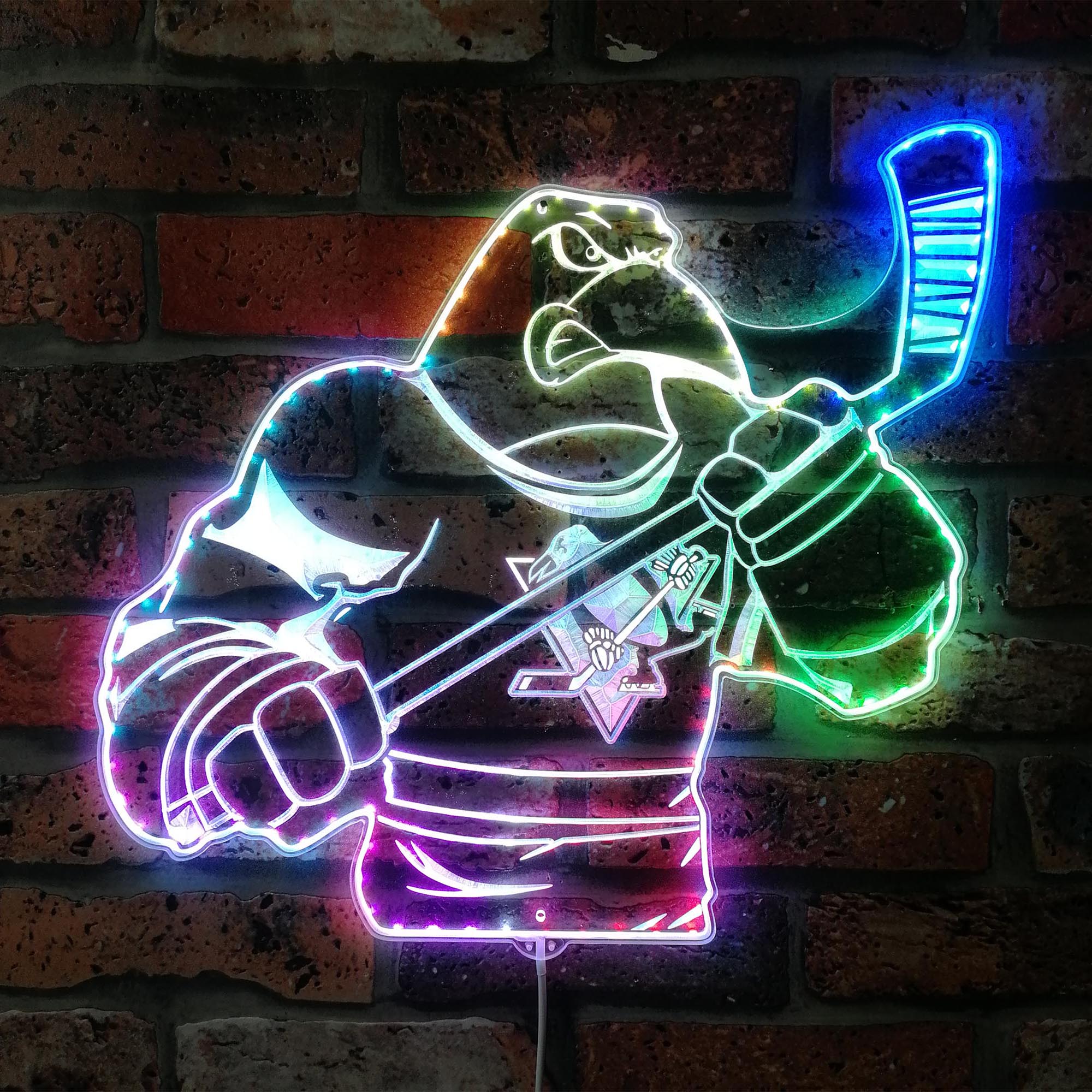 Pittsburgh Penguins Bardown Dynamic RGB Edge Lit LED Sign