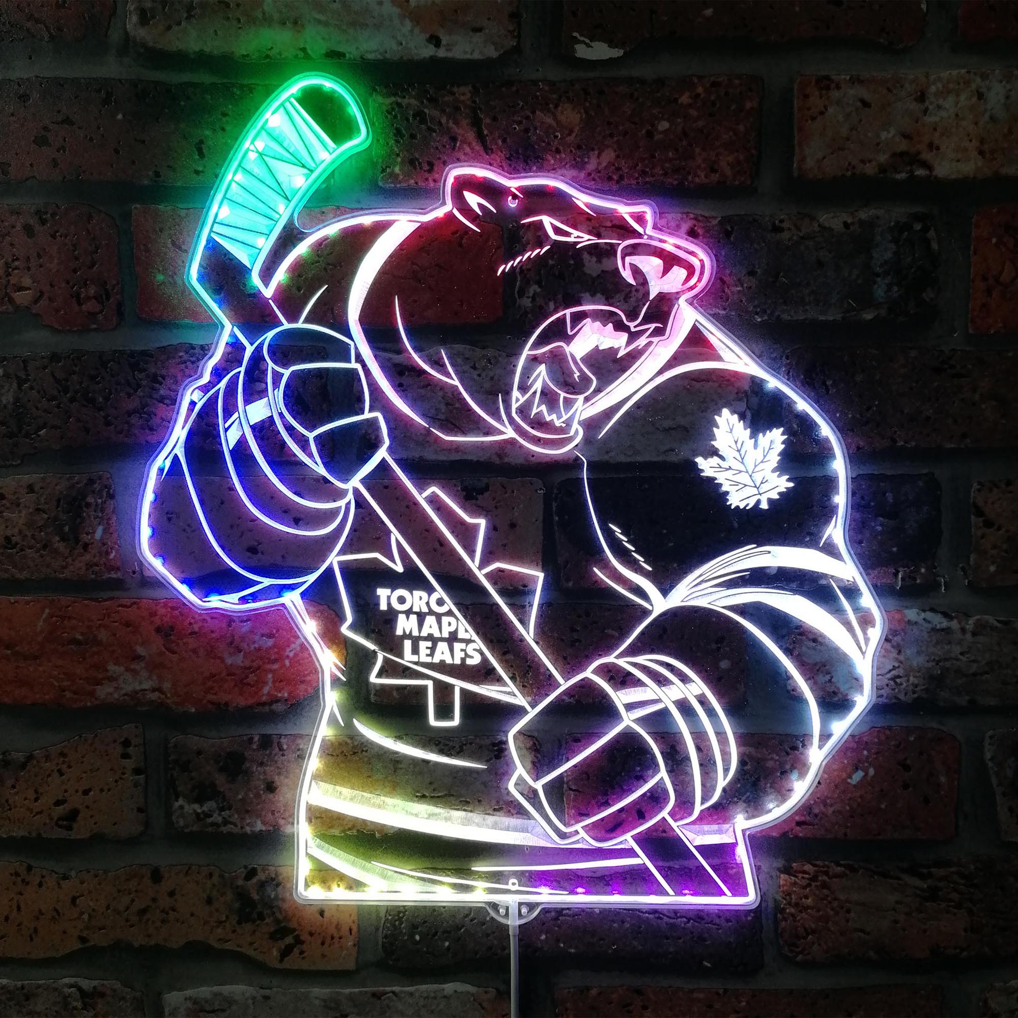 Toronto Maple Leafs Bardown Dynamic RGB Edge Lit LED Sign