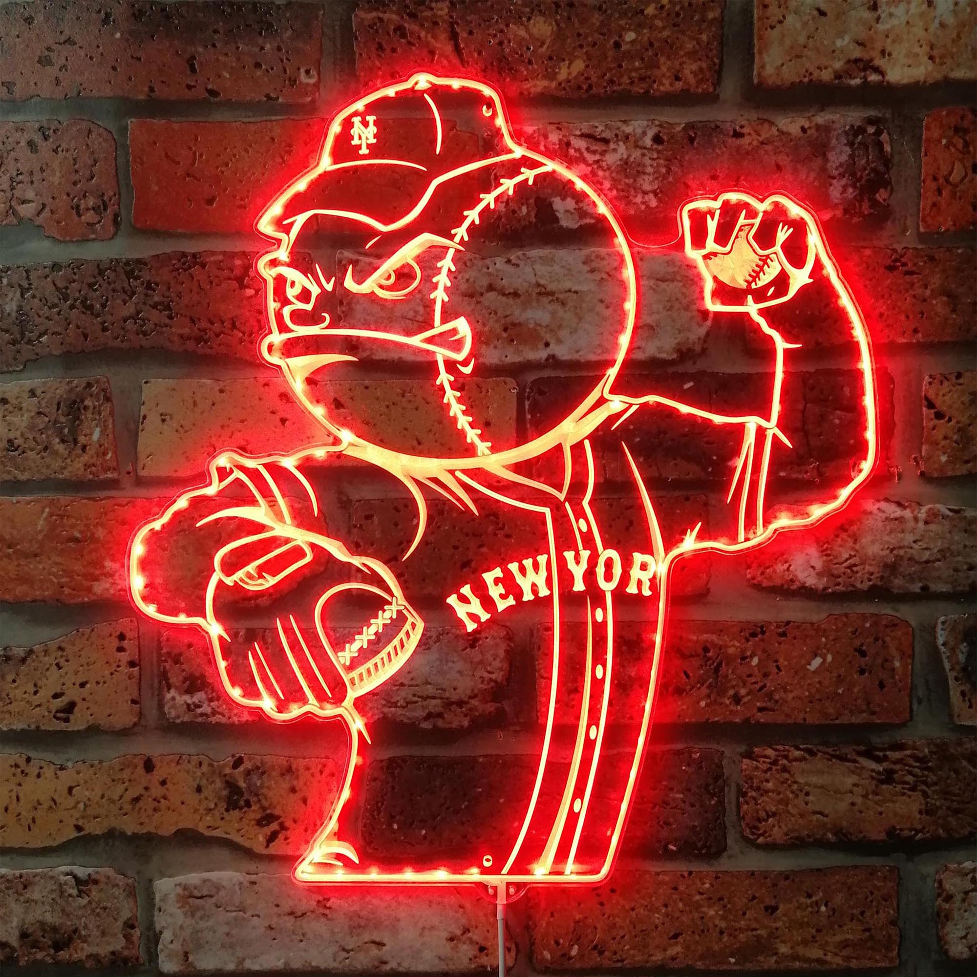 New York Mets BarDown Dynamic RGB Edge Lit LED Sign