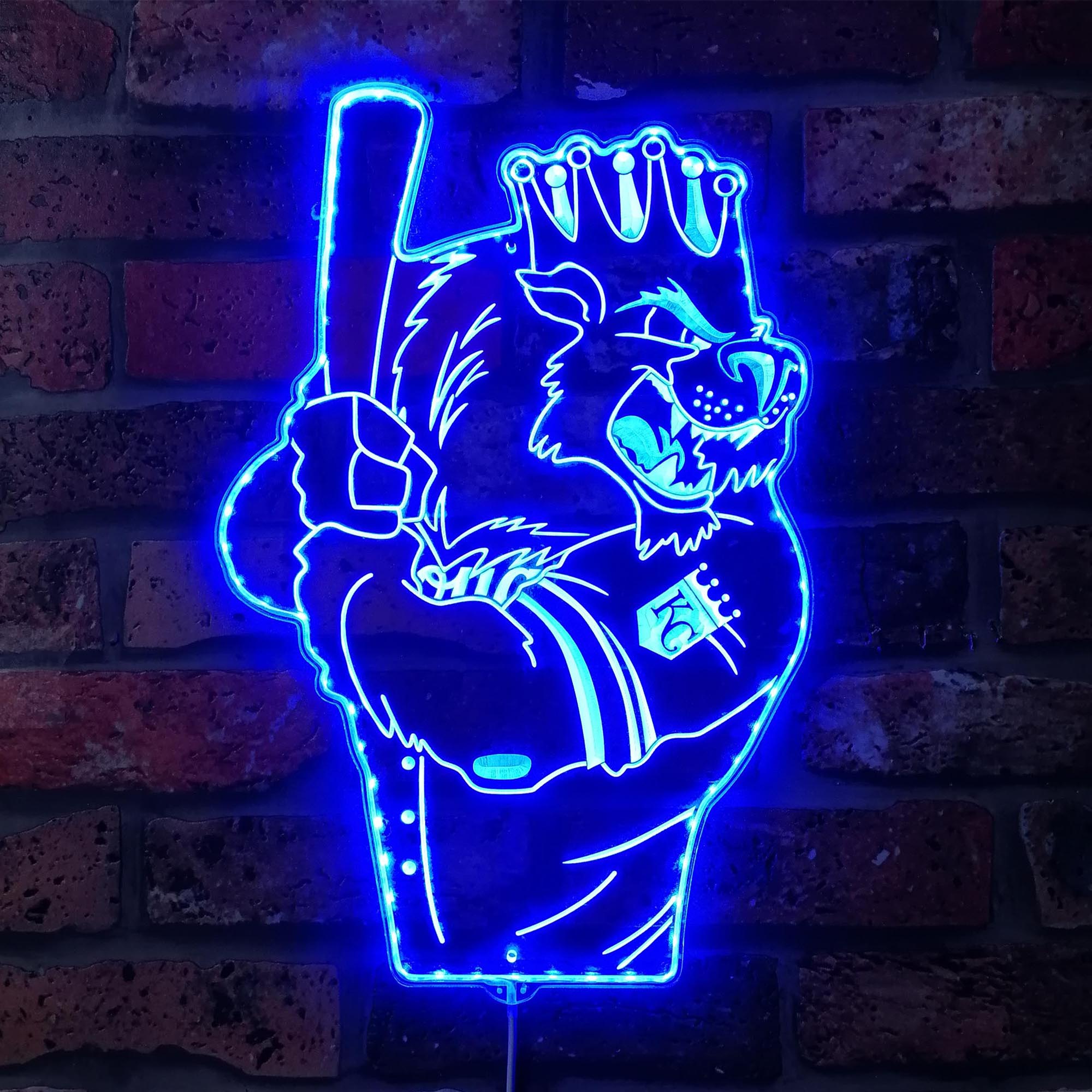 Kansas City Royals Baseball Dynamic RGB Edge Lit LED Sign