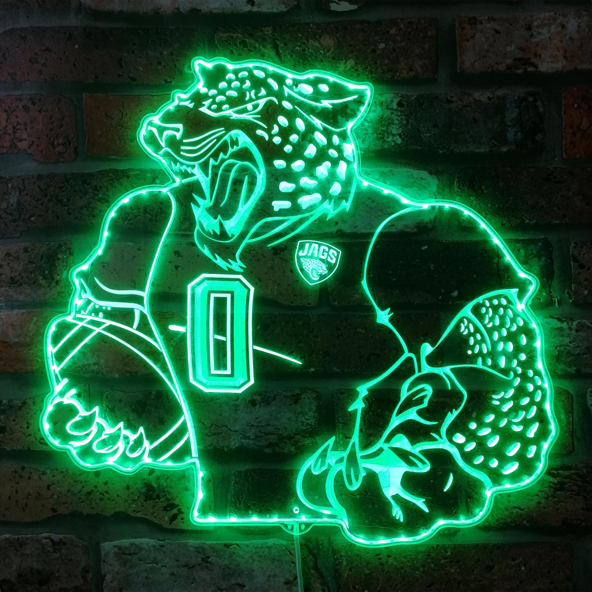 Jacksonville Jaguars NFL Dynamic RGB Edge Lit LED Sign