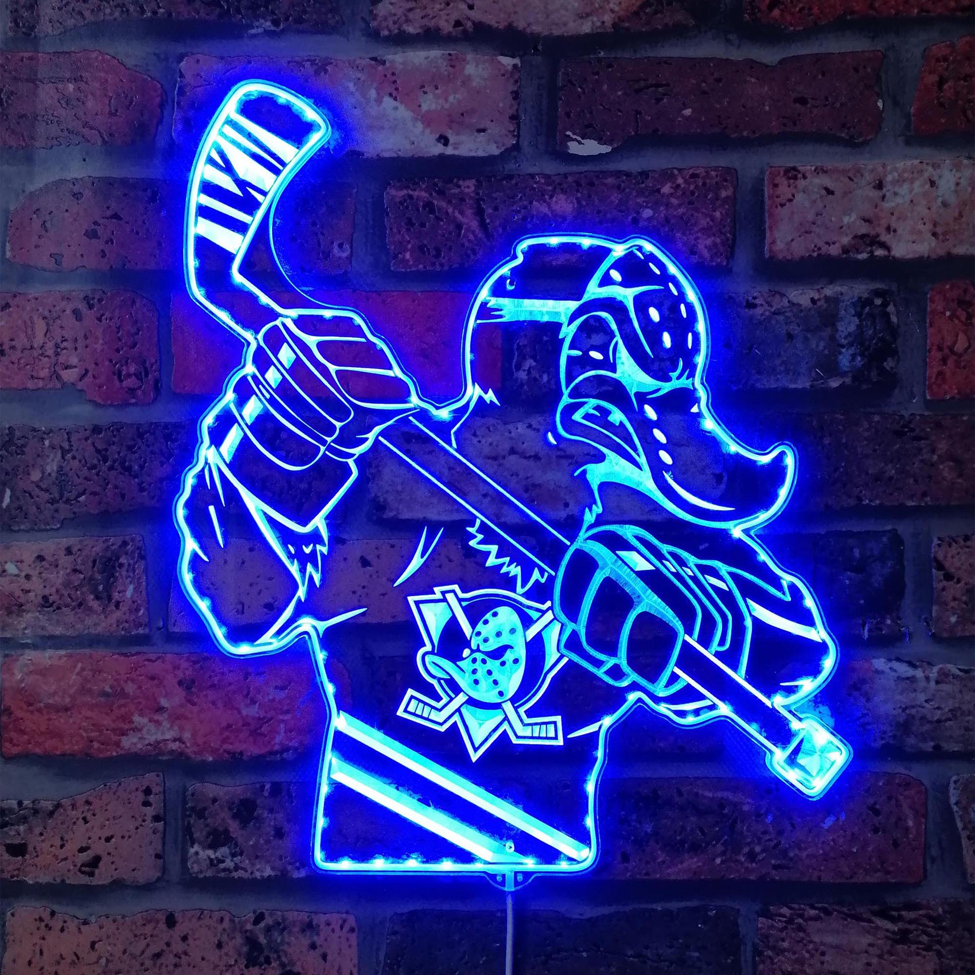 Mighty Ducks NFL Dynamic RGB Edge Lit LED Sign