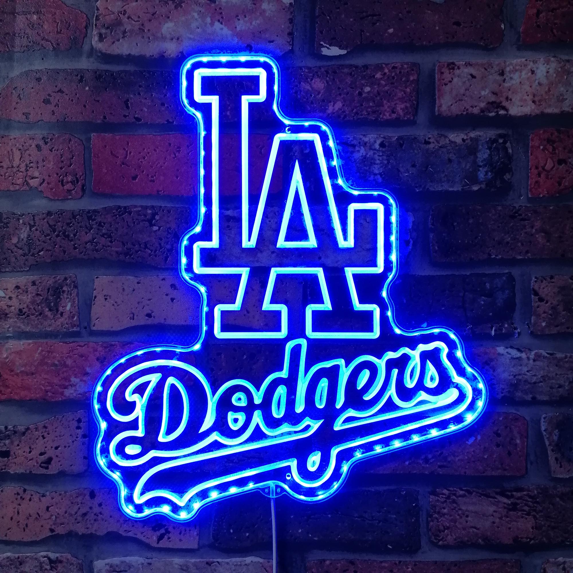 LA Dodgers Dynamic RGB Edge Lit LED Sign