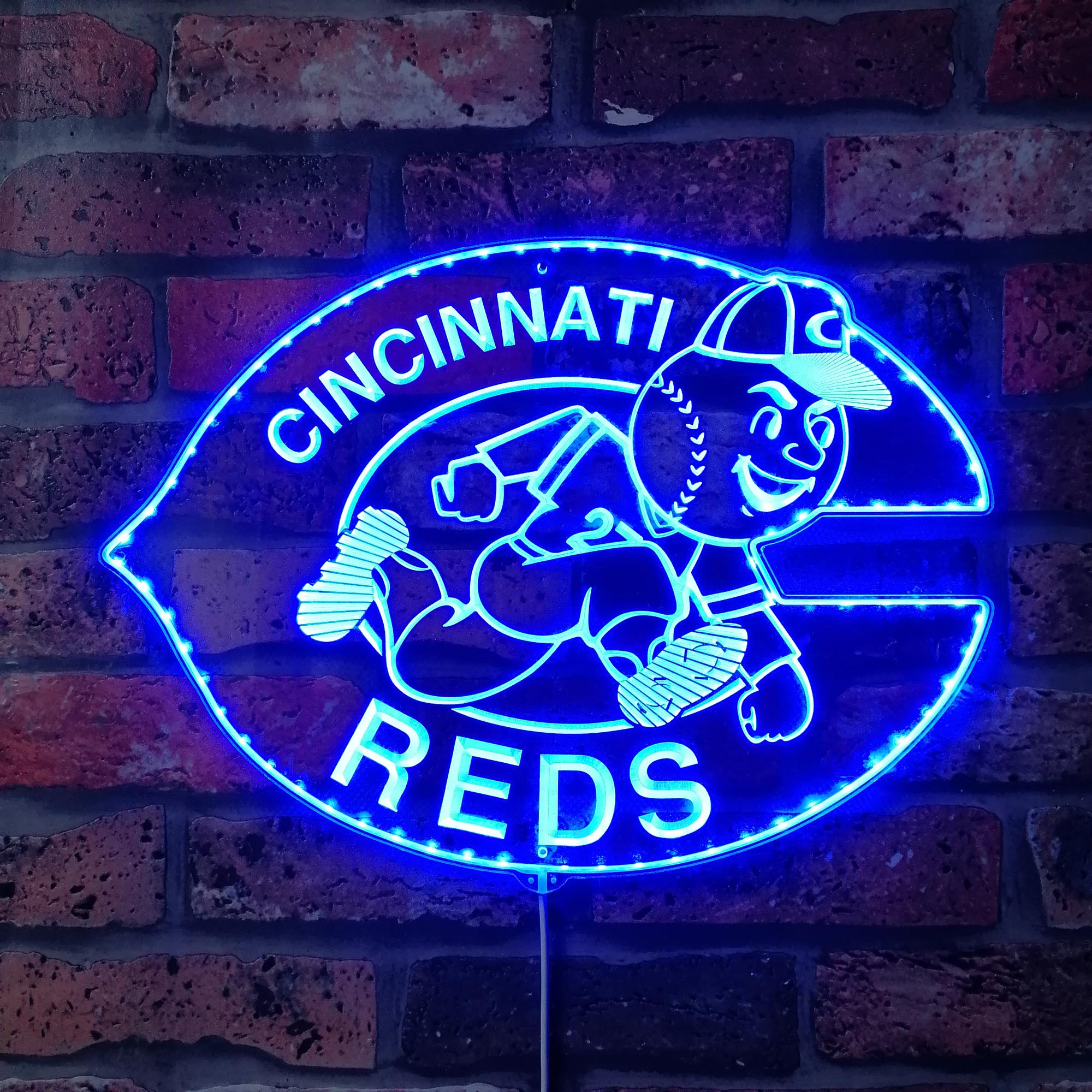 Cincinnati Reds Dynamic RGB Edge Lit LED Sign